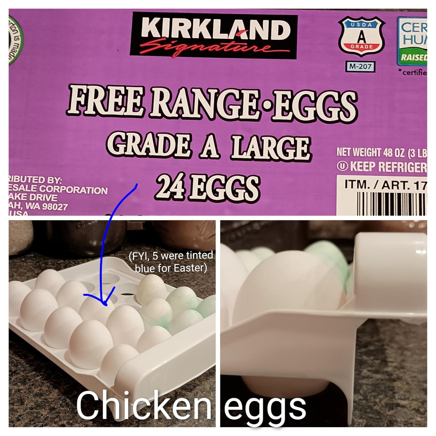 Luckore Egg Container Holders Dispenser for Refrigerator 40 Eggs, 2 Tier Clear Stackable Holder Tray with Drawer for Fridge, Storage Container with Handles for Refrigerator, Countertop customer photo 1