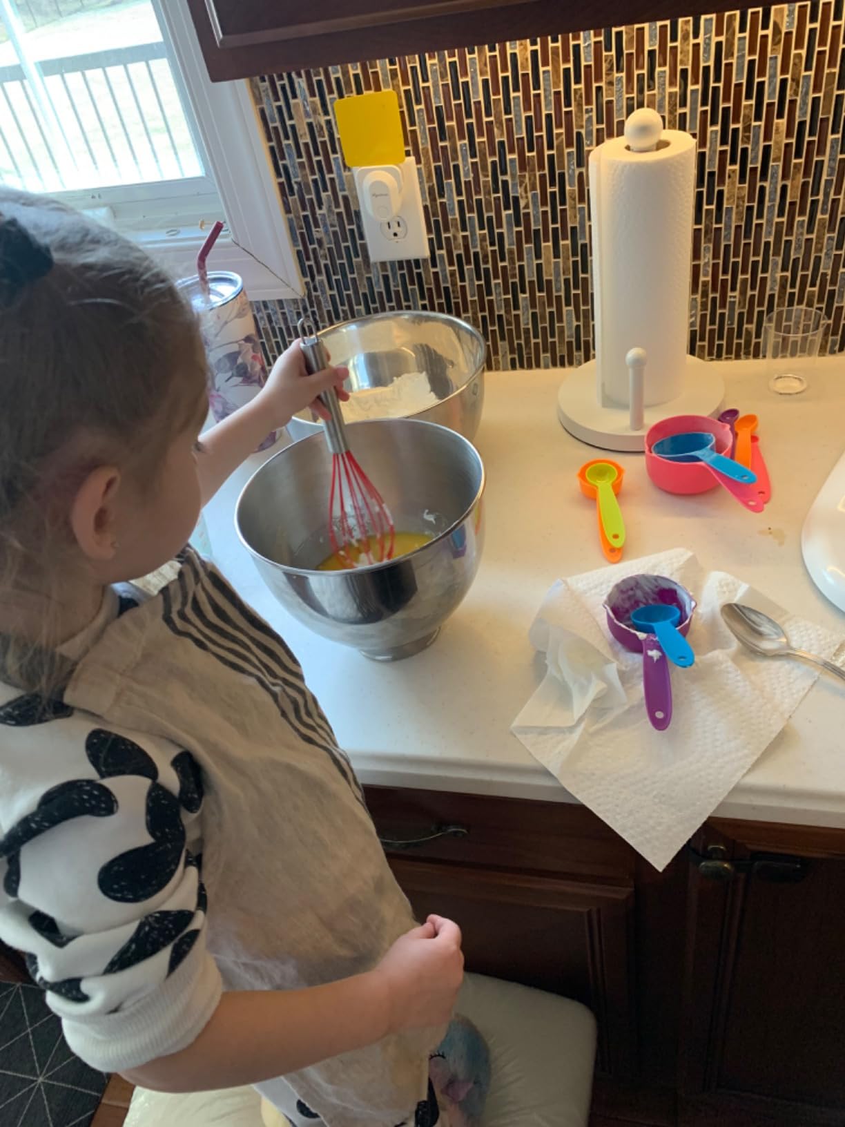 37PCS Kids Cooking Sets Real, Kids Cooking and Baking Gift Set with Storage Case Timer Kid Safe Knives Cutting Board, Toddler Real Kitchen Tools, Birthday Gifts for Girls Boys Age 3 - 8 customer photo 2