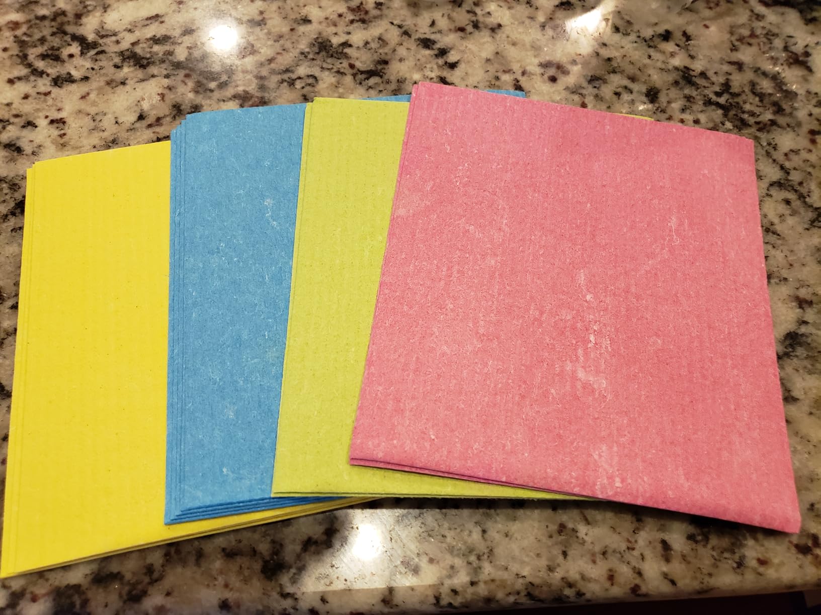 ACTIVE Swedish Dish Cloths for Kitchen 12 Pack Cellulose Sponge Cloth, Washable Dishcloths for Washing Dishes, Original European Dish Towels, Absorbent Reusable Paper Towels - Multicolor Assorted customer photo 1