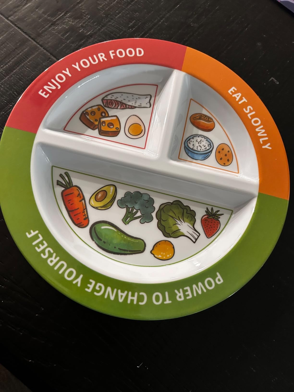 4 Pcs Portion Control Plates & Bowls Set (9 Inch), Self-Measuring for Weight Loss, Gastric Bypass, LapBand, Diabetes, & Healthy Diets, Divided Nutrition Plates for Adults & Children customer photo 2