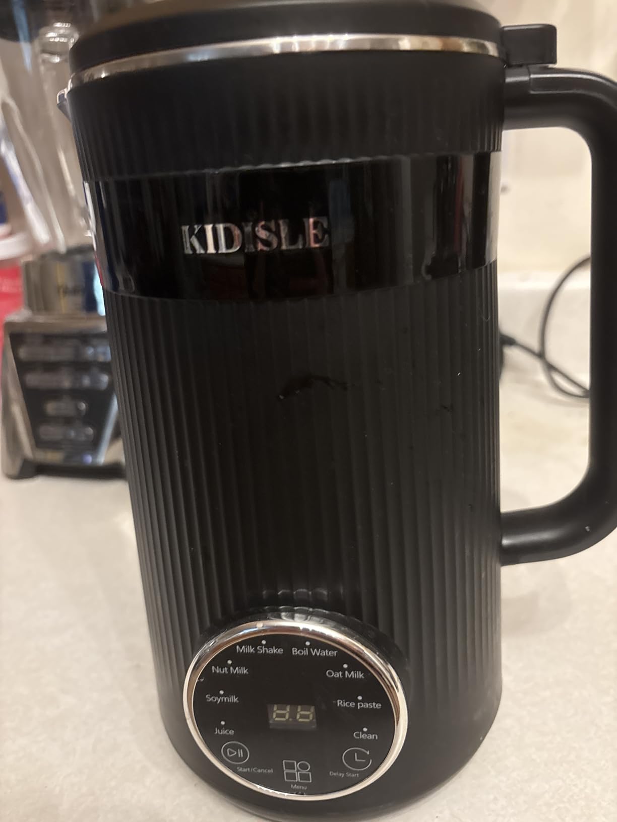 KIDISLE 32oz Automatic Soy Machine for Homemade Almond, Oat, Coconut, Soy, Plant Based Milks and Non Dairy Beverages with Delay Start/Keep Warm/Self-Cleaning/Boil Water, Black customer photo 2
