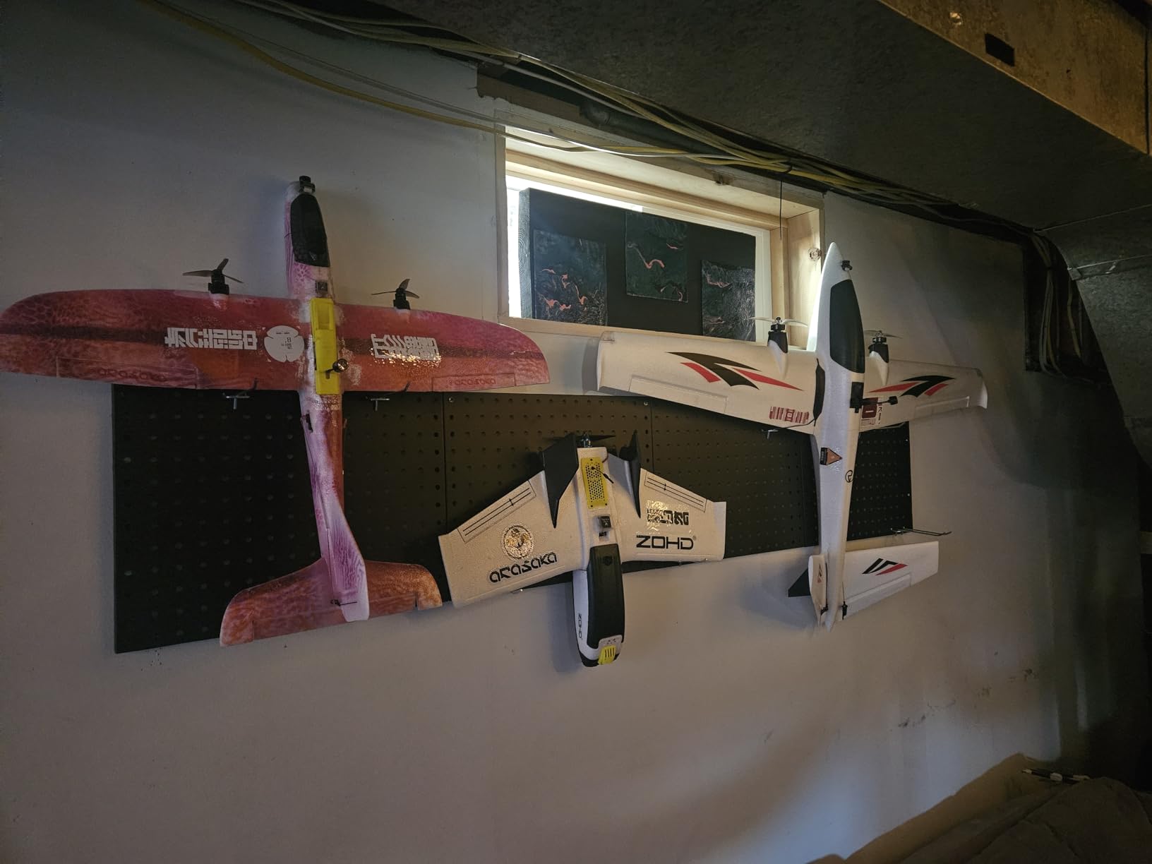 Spampur Peg Board, 4 Pack Metal Pegboard Panels with 50 Hooks, Black Pegboards Wall Organizer, Heavy Duty Peg Board for Walls Home, Garage Tool Storage, Office Organization, Craft Room, Kitchen customer photo 1