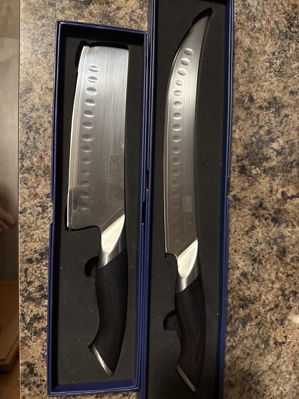 HOSHANHO Carving Slicing Knife, 12 Inch Japanese High Carbon Steel Brisket Knife with Ergonomic Pakkawood Handle, Razor Sharp Curved Butcher Breaking Knives for Meat Cutting customer photo 1