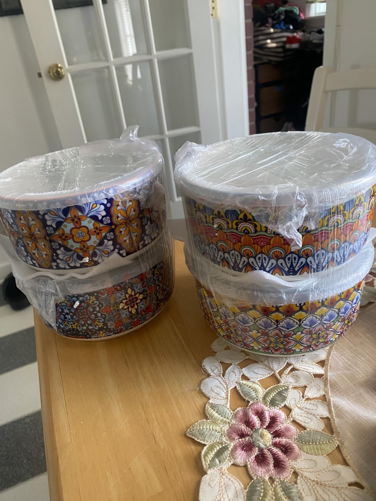 vancasso Serving Bowls with Lids Set of 4, Ceramic Nesting Mixing Bowls for Food Storage, Prep and Stackable, Dishwasher & Microwave Safe Gift Set, 60/36/20/10 OZ, Series SIMI customer photo 2