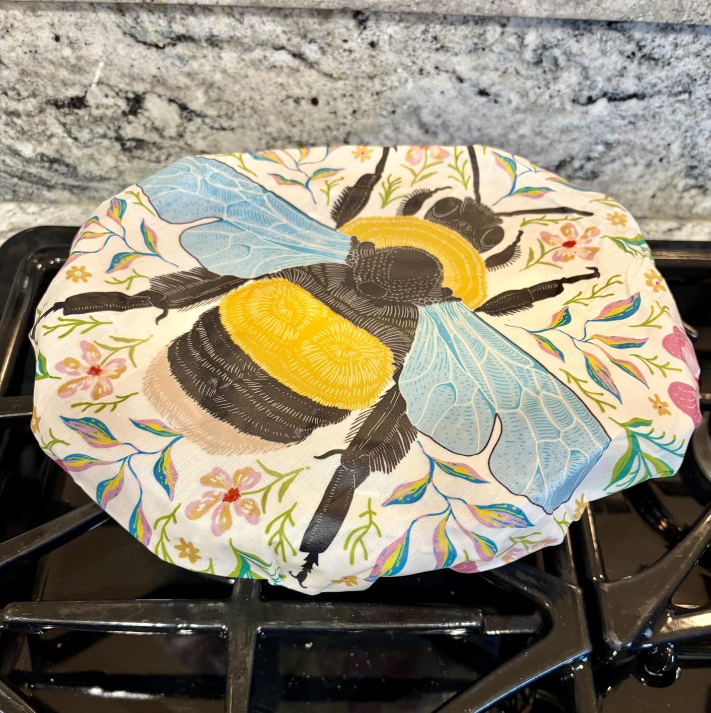 5-Size Reusable Beeswax Bowl Covers for Bread Proofing, Cotton Cloth Flexible Beeswax Wraps for Sourdough Bread Cover and Food Storage customer photo 1