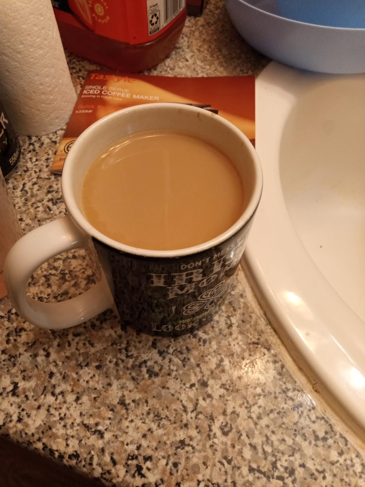 Tastyle Single Serve Coffee Maker with Built-in Detachable Milk Frother, Iced and Hot Coffee Machine for K Cup & Grounds, 40oz Removable Water Reservoir, 6 Cup Sizes, Fits 7.3