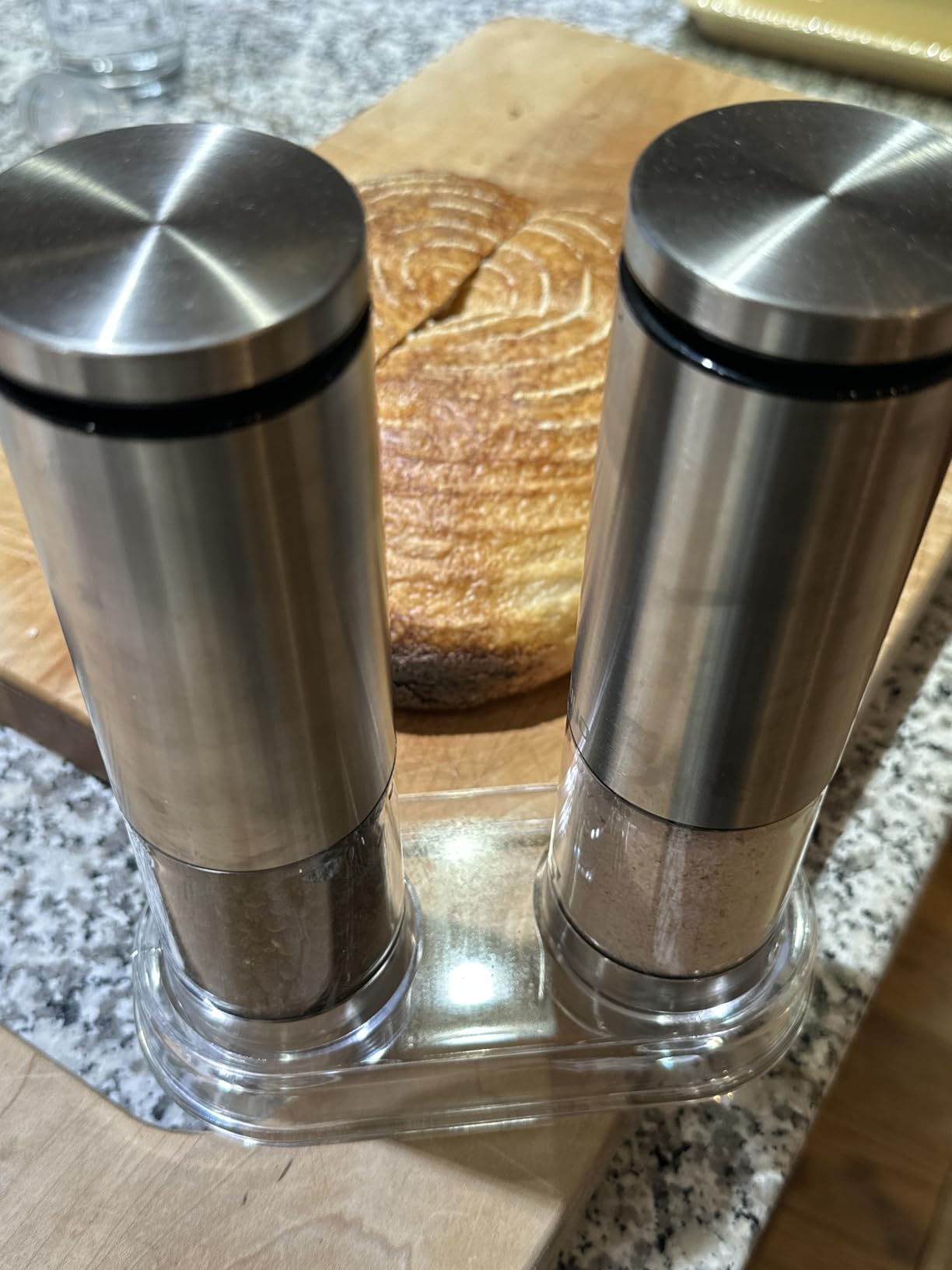 Electric Salt and Pepper Grinder Set Rechargeable, Automatic Salt and Pepper Shakers Mills External Adjustable Coarseness, Kitchen Gadgets, Stocking Stuffers Christmas Cooking Gifts for Men Women customer photo 1