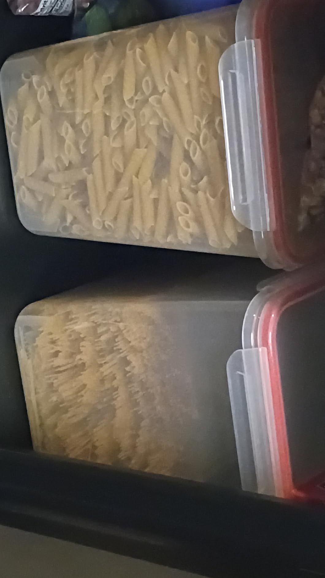 Shazo 2 PC (11L | 372 oz) Flour Sugar Storage Containers with Easy Carry Handle - Plastic Extra Large Food Storage Containers with Lids for Rice Cereal, BPA Free & Airtight Kitchen Pantry Organization customer photo 1