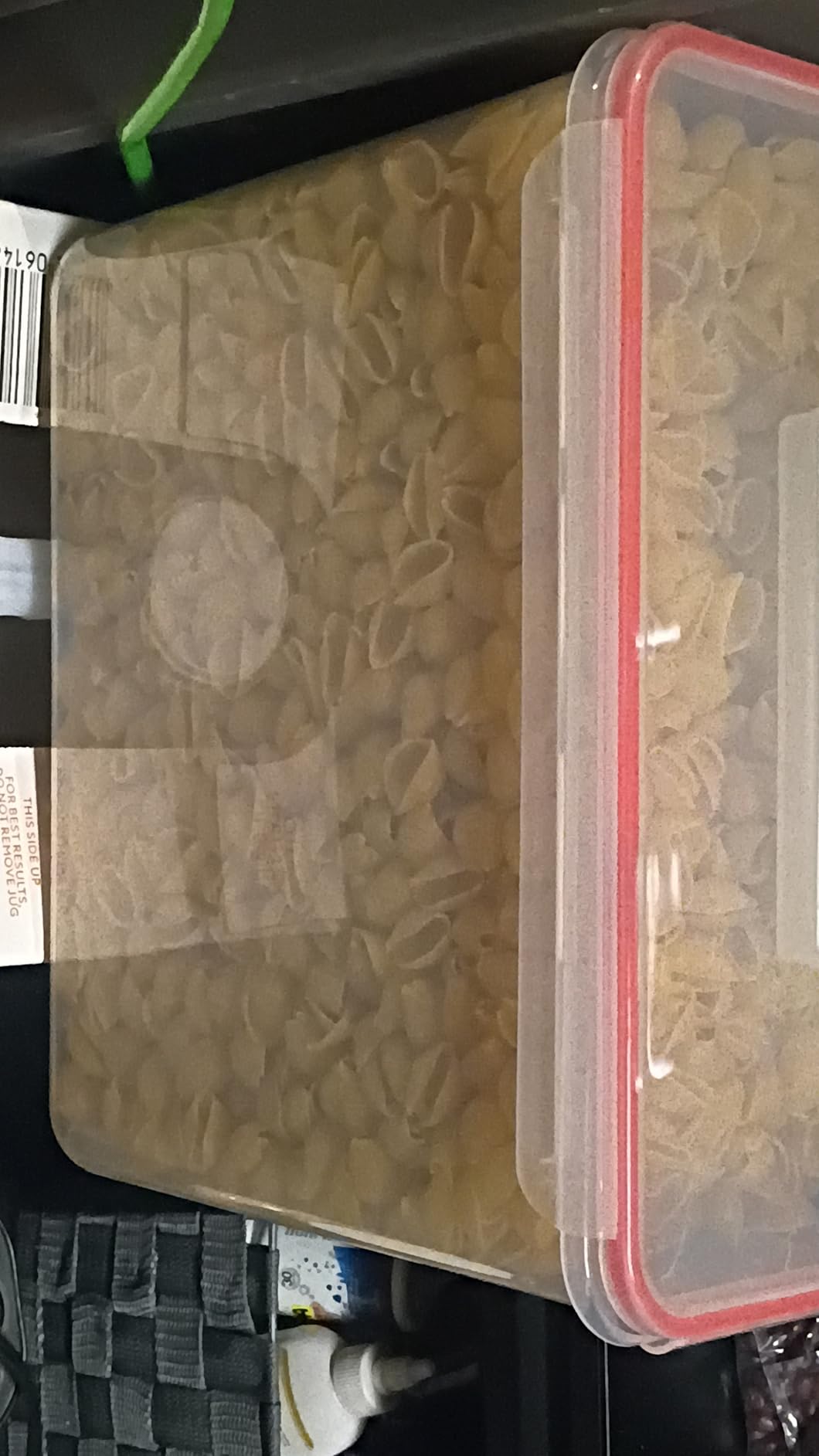 Shazo 2 PC (11L | 372 oz) Flour Sugar Storage Containers with Easy Carry Handle - Plastic Extra Large Food Storage Containers with Lids for Rice Cereal, BPA Free & Airtight Kitchen Pantry Organization customer photo 2