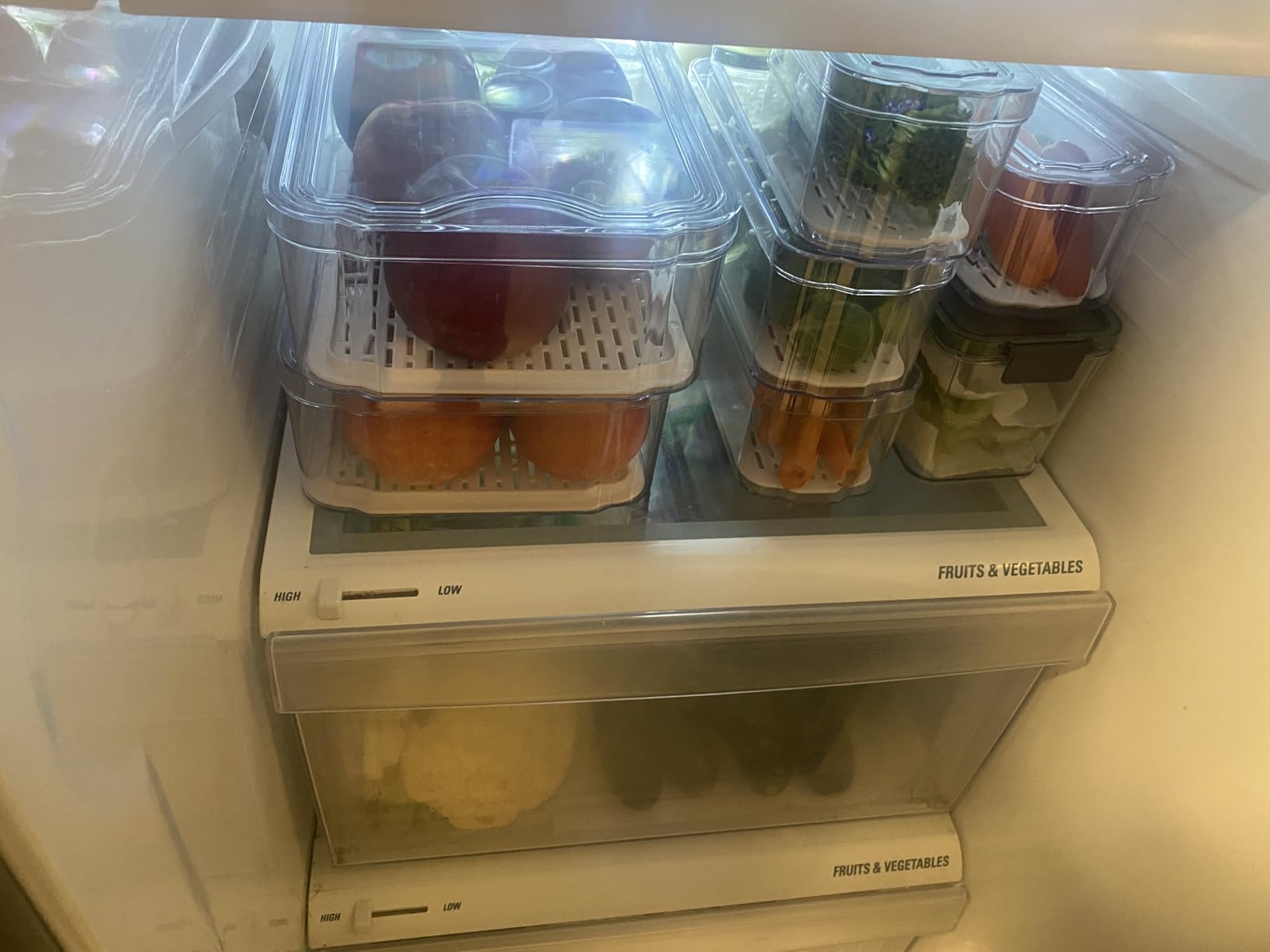 SMRCAD Fridge Organizers and Storage, 6 Pack Clear Freezer Organizer Bins with Lids for Kitchen, Pantry, Refrigerator, Food, Fruit, Vegetable Storage customer photo 2