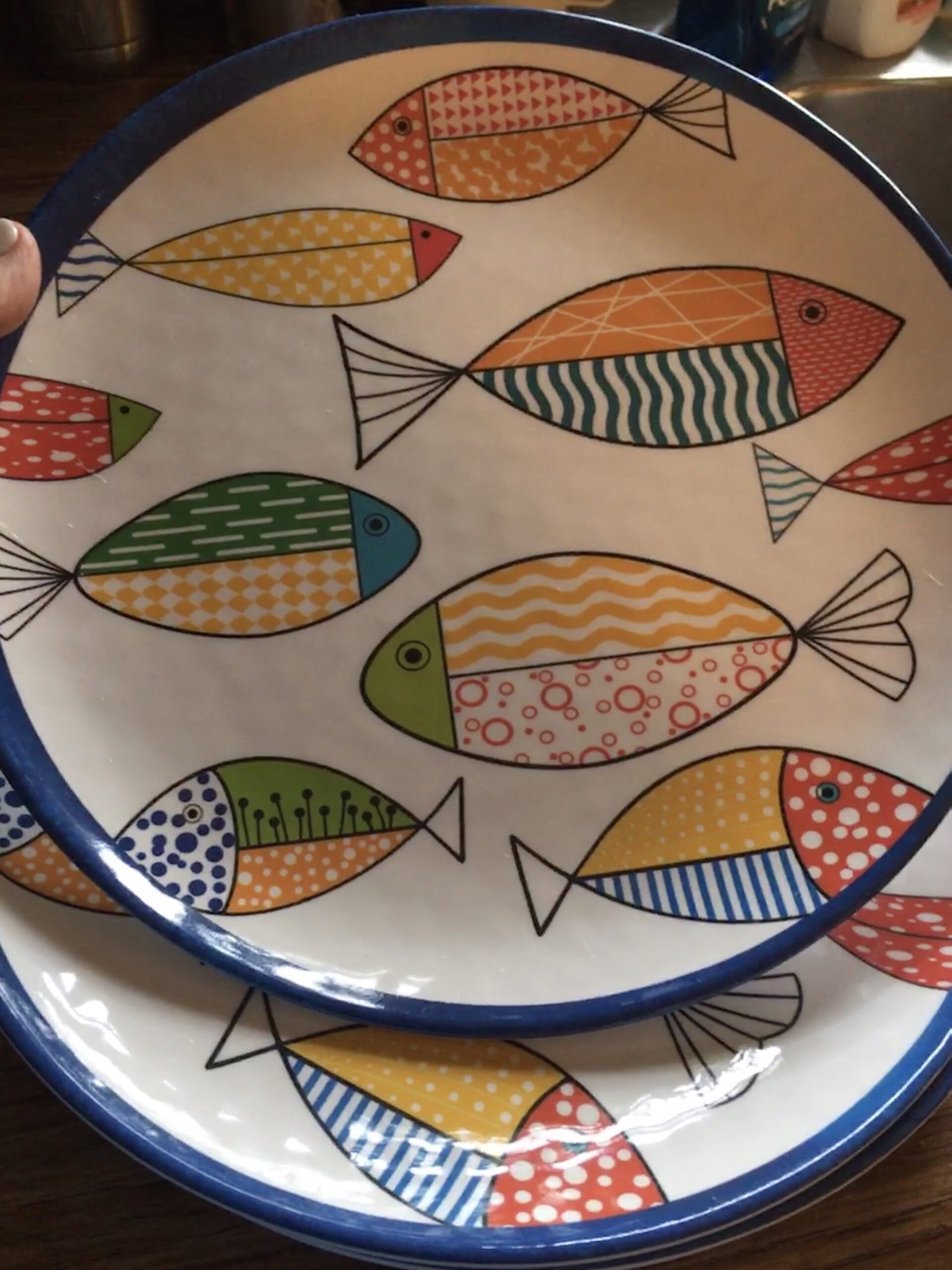 12-Piece Melamine Turtle Dinnerware Set, Ocean Plates and Bowls Sets, Indoor Outdoor Dish Sets for 4, Unbreakable Lightweight Tableware Set - Turtle customer photo 2