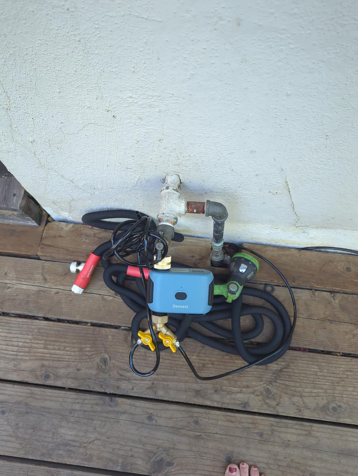 WiFi Water Timer with Brass Inlet, 1 Zone Smart Sprinkler Timer for Garden Hose Faucet, Hose Timers with WiFi Hub, Up to 20 Watering Plans, APP & Voice Control, Compatible with Alexa customer photo 1