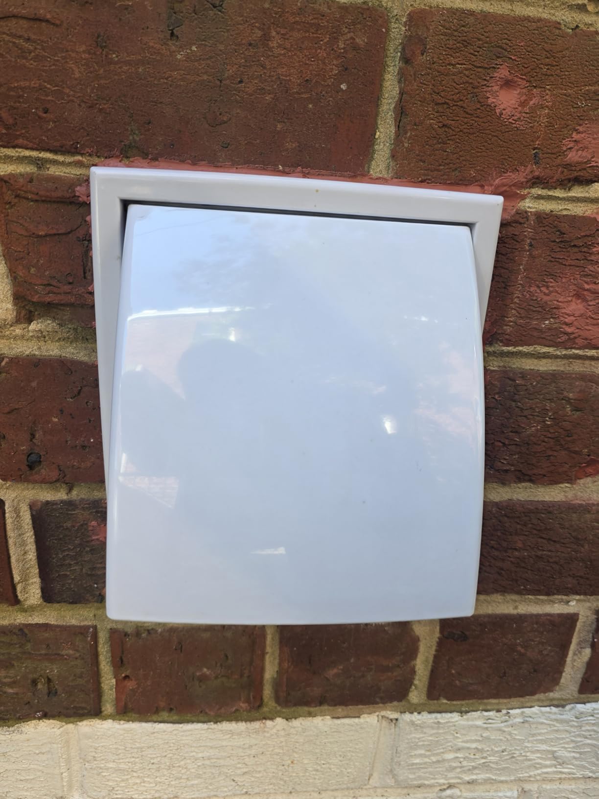 Quini 512M 6-inch Through Wall Exhaust Fan, 80 CFM 4.0 Sones, Bathroom Wall Exhaust Fan, Kitchen Ventilation Fan, 6-inch Diameter Vent, Retractable Duct customer photo 2