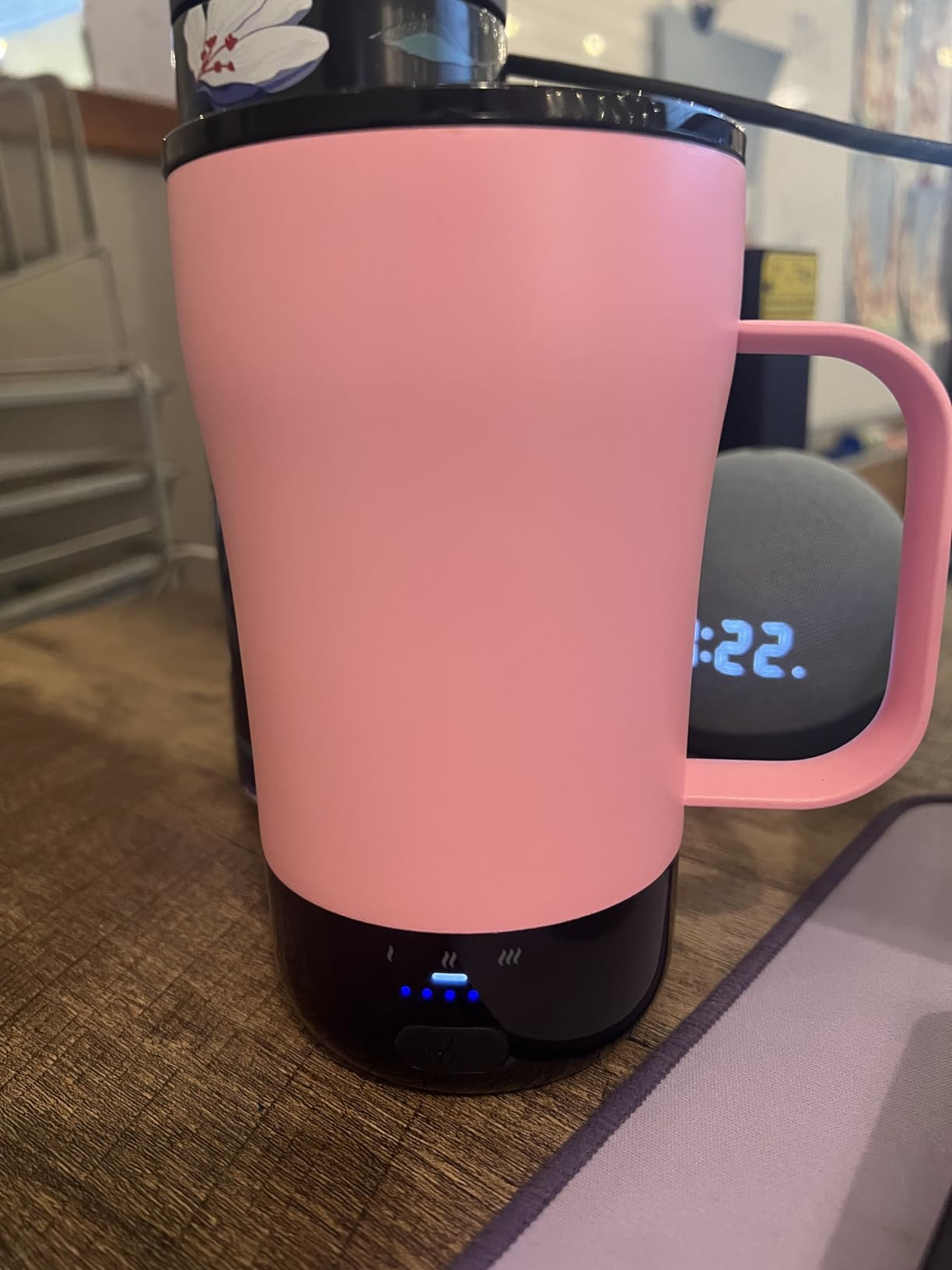 Self-Heating Coffee Mug, 14oz Heated Coffee Mug - Rechargeable Temperature Control Coffee Mug Keep Coffee Hot, Smart Mug Great Gift for Coffee Lovers & Slow Sippers customer photo 1