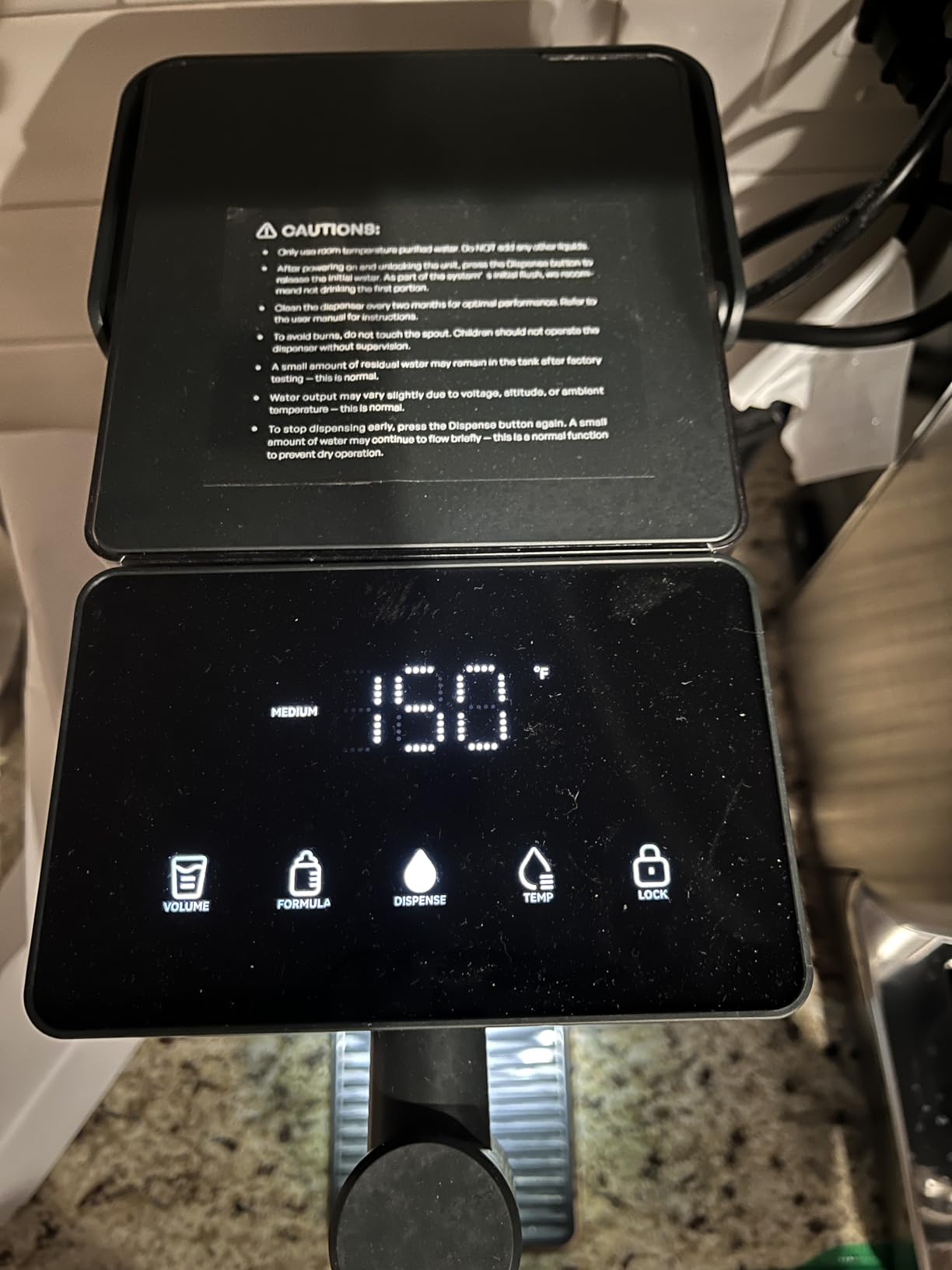 AIRHOP Instant Hot Water Dispenser, Quick Heating Countertop Water Dispenser with Child Locks, Adjustable 5 Temp 3 Water Volume Dispense, 100OZ 3L Removable Tank customer photo 1