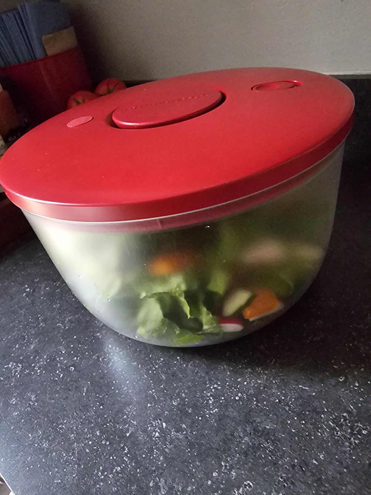 KitchenAid Universal Salad Spinner, 7.43 Quart, Charcoal Gray customer photo 1