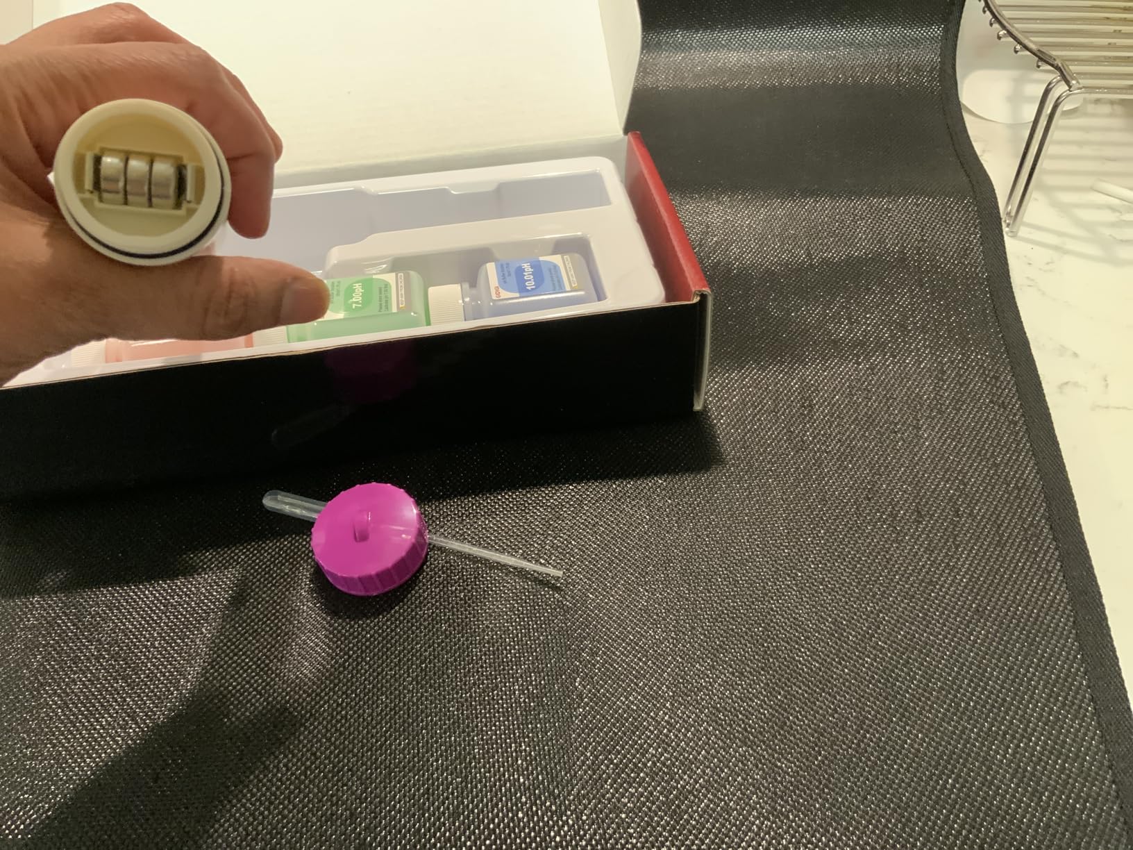 pH Meter Food Digital Electronic pH Tester for Fermentation 3*50ml pH Buffer Calibration Solution Kits Hot Sauce Food Tester Probe for Cheese Sourdough pH Temperature pH Test Strips for Acidity customer photo 2