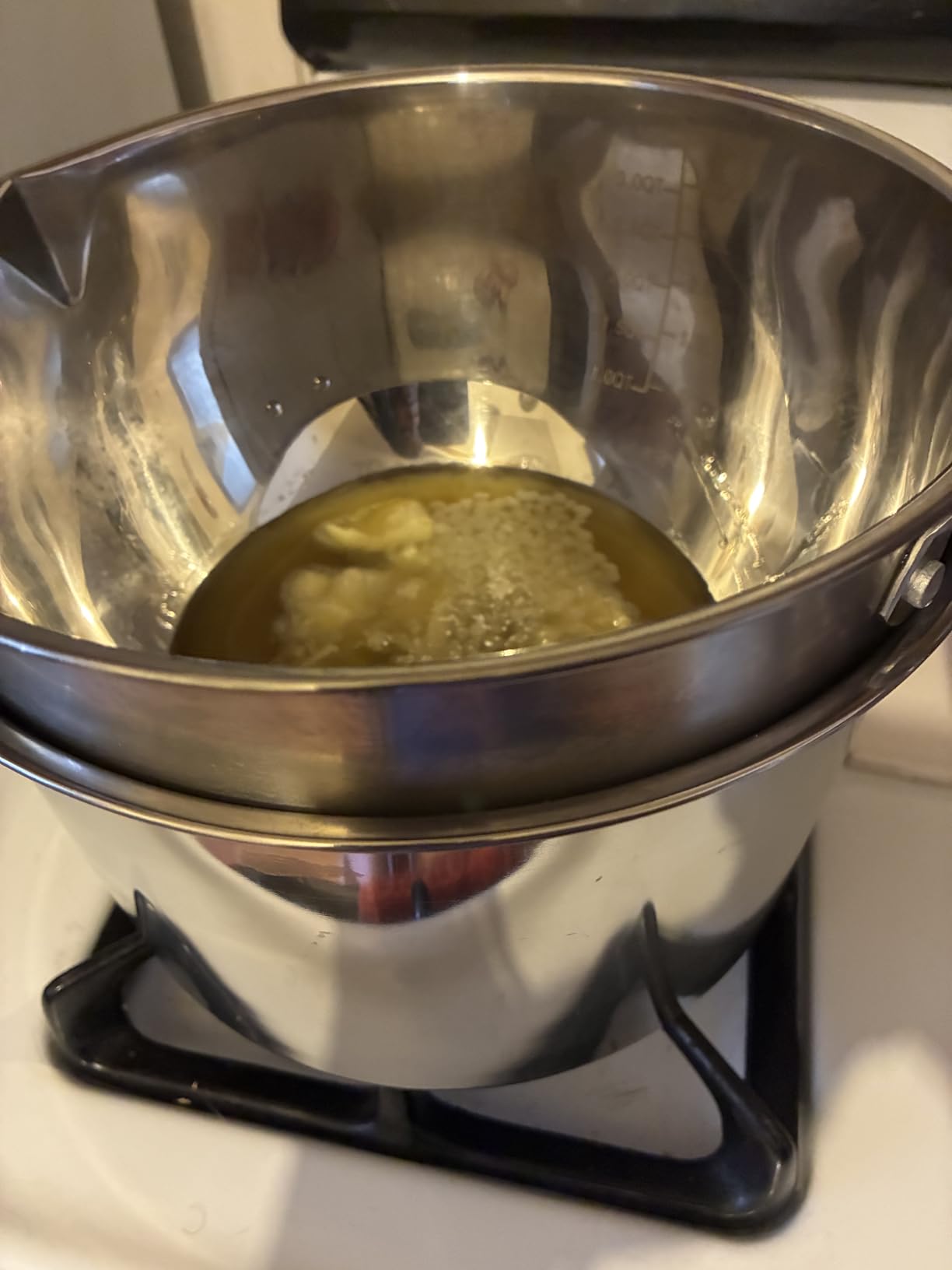 Large Double Boiler Pot Set,3500ML/3.1QT Mixing Bowl for Chocolate Melting, 5000ML/ 4.5QT 304 Stainless Steel Pot With Silicone Spatula customer photo 2