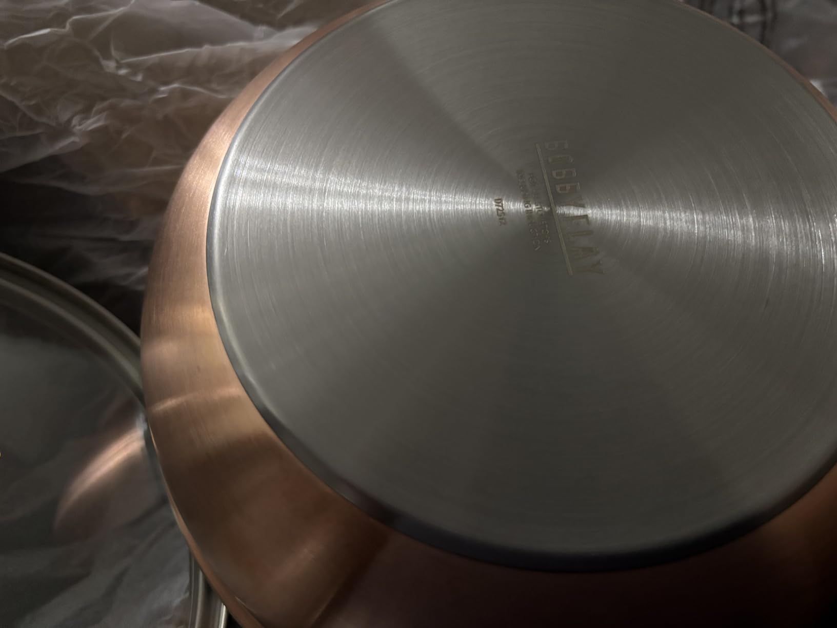 GreenPan x Bobby Flay 2QT Copper Clad Chef's Pan with Lid, Induction Ready Sauce Pot, Measurement Markings, Stainless Steel Base & Interior, Oven Safe Saucepan to 500°F customer photo 2