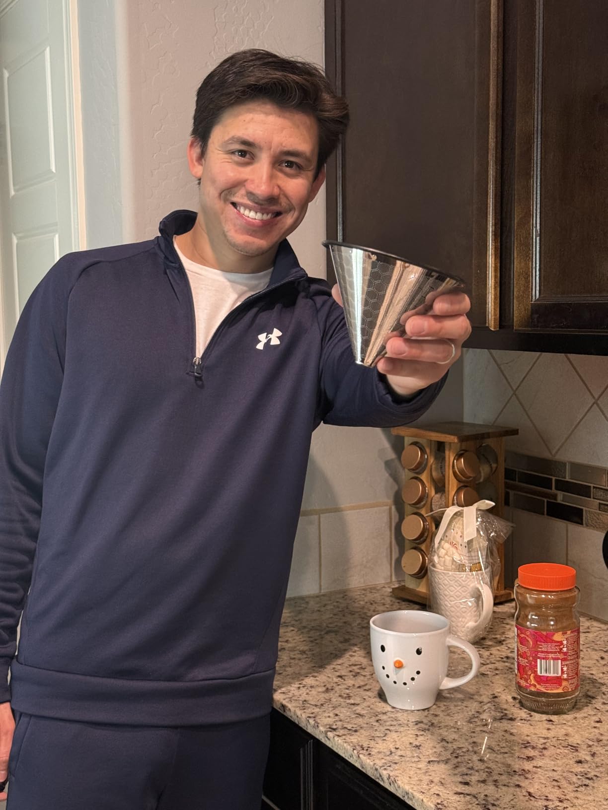 Stainless Steel Pour Over Coffee Filter Compatible with Hario V60 and Chemex Coffee Filter - Reusable 1-2 Cup Paperless Coffee Maker - Easy to Clean Fine Mesh for Smooth Extraction and Rich Flavor customer photo 1