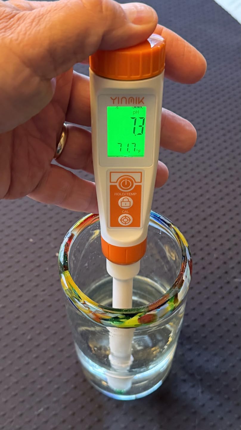 Smart pH Meter for Food - Digital pH Tester with All Accessories | YINMIK Lab pH Meter | pH Thermometer for Food | Professional pH Reader for Hot Sauce, Dough, Cosmetic, Fermentation, Kombucha, Wine customer photo 1