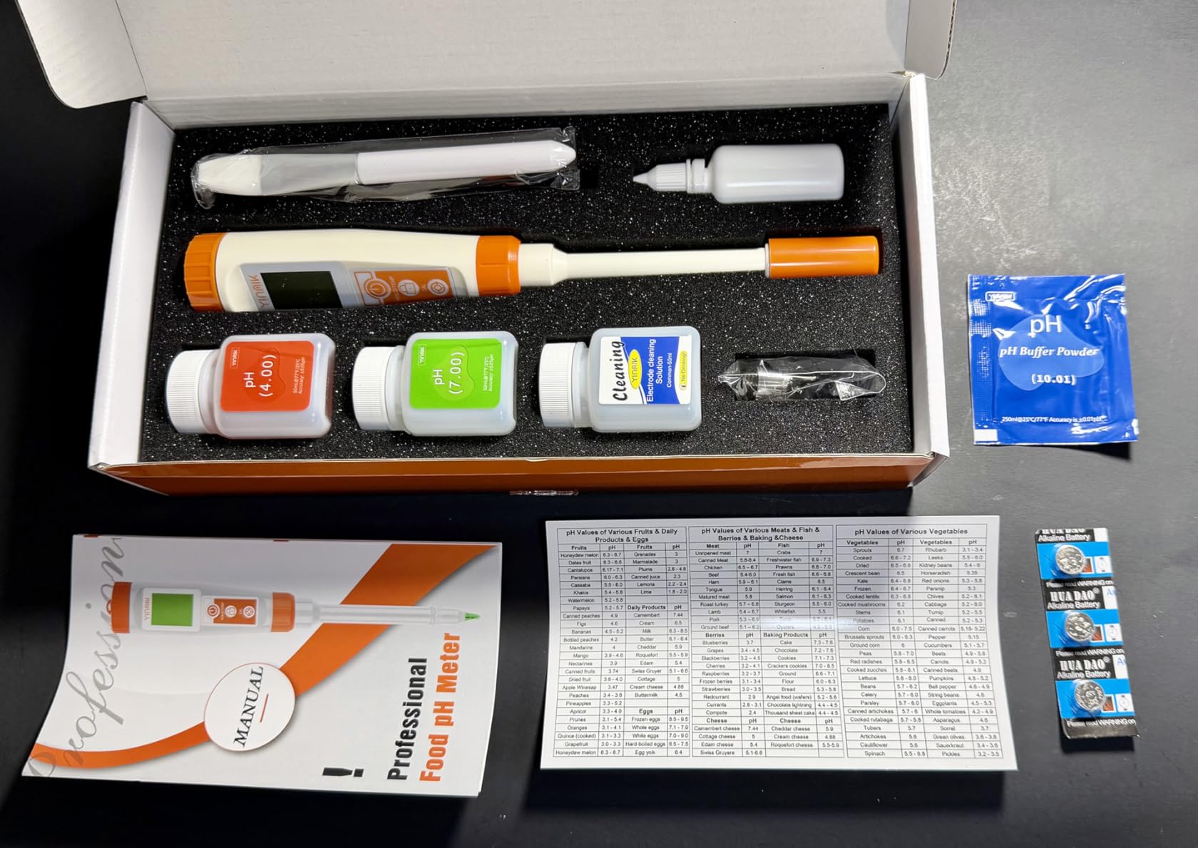 Smart pH Meter for Food - Digital pH Tester with All Accessories | YINMIK Lab pH Meter | pH Thermometer for Food | Professional pH Reader for Hot Sauce, Dough, Cosmetic, Fermentation, Kombucha, Wine customer photo 2