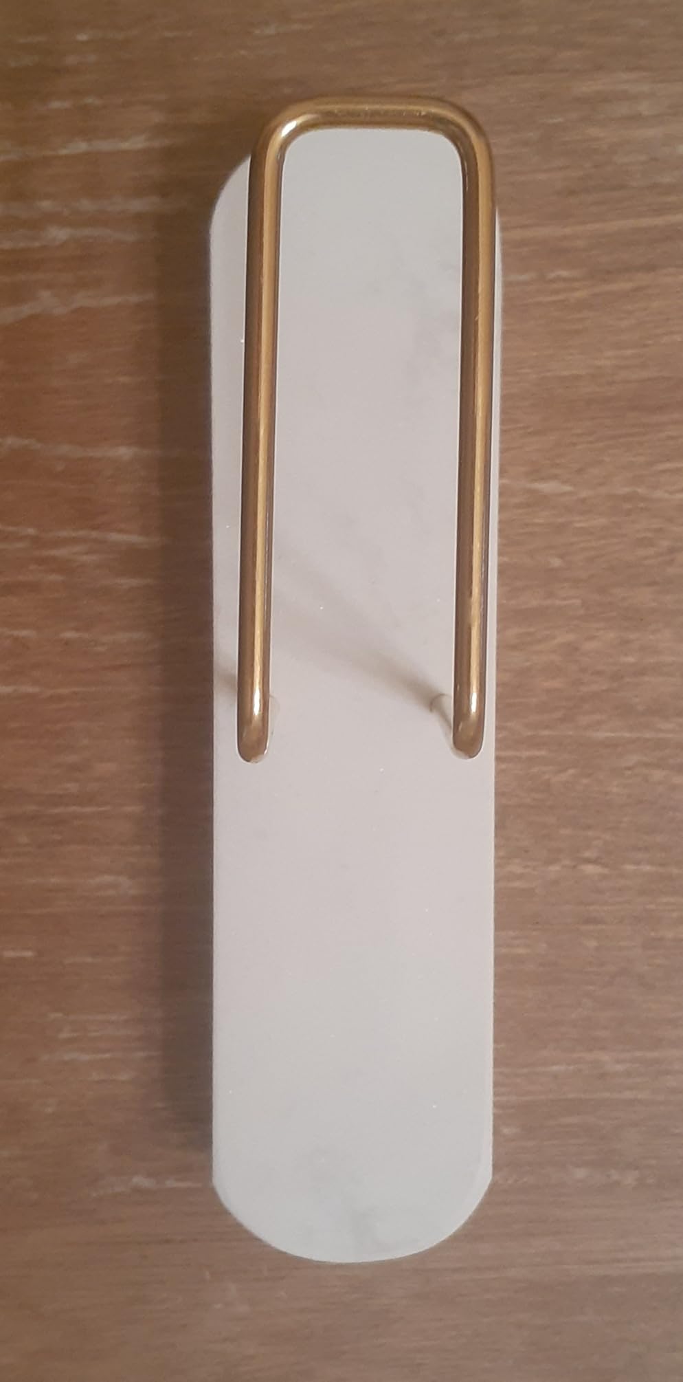 Coffee Filter Holder for Counter, Coffee Filter Storage Container for Cone Paper Filters Size #01 ＆ #02, Marble Base with Non-Slip Pad (White) customer photo 2