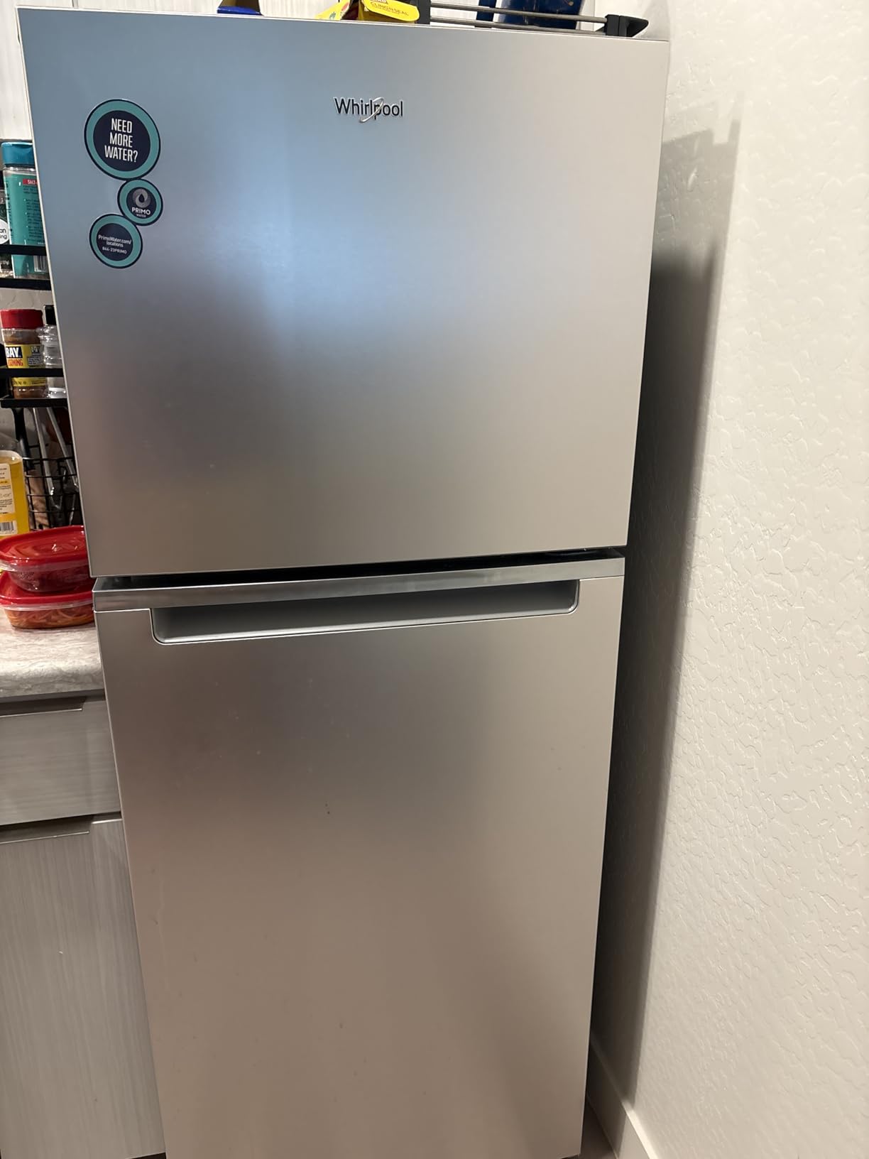 Vtopmart Clear Plastic Egg Holder for Fridge, Automatic Rolling Egg Container for Refrigerator, Stackable 14-Count Eggs Organizer with Removable Inner Tray, Fridge Organizers and Storage, 2Pack customer photo 1