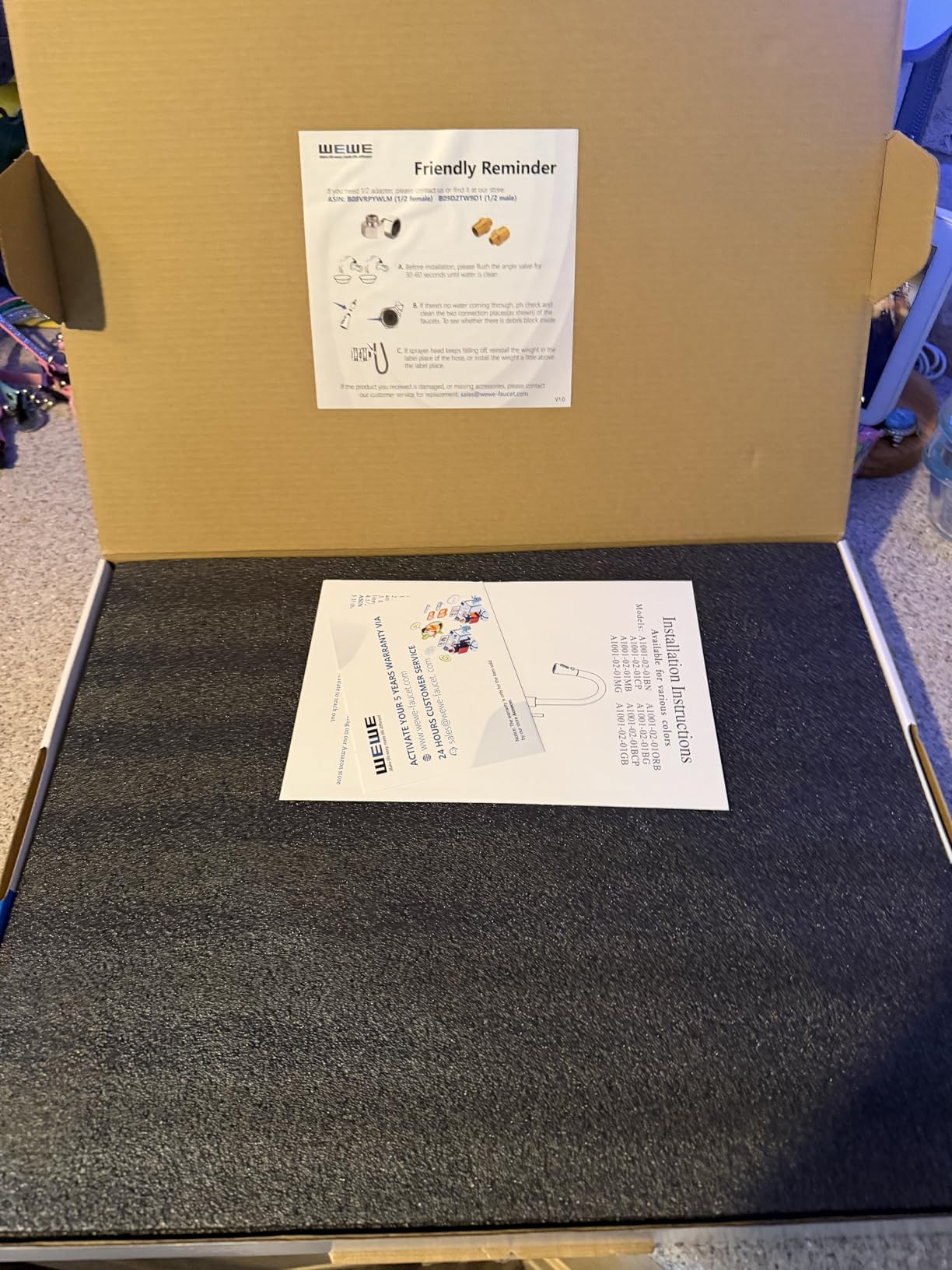 WEWE Touchless Kitchen Sink Faucet with Soap Dispenser, Single Handle Kitchen Faucets with Pull Down Sprayer Smart Motion Sensor Stainless Steel, Brushed Nickel customer photo 1