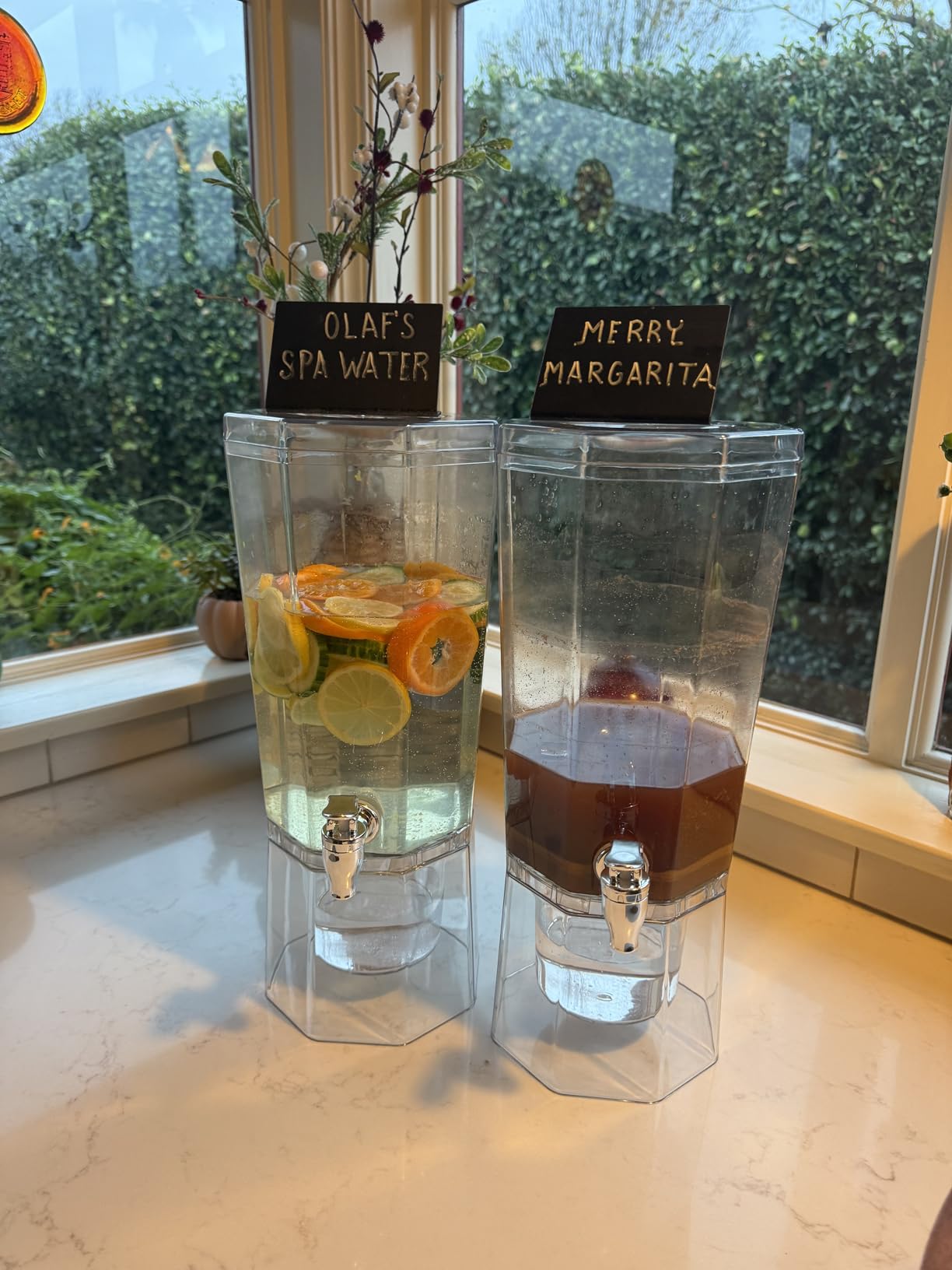 Lifewit 1 Gallon Drink Dispenser for Parties 2 Pcs, 4L Plastic Beverage Container with Stand customer photo 2