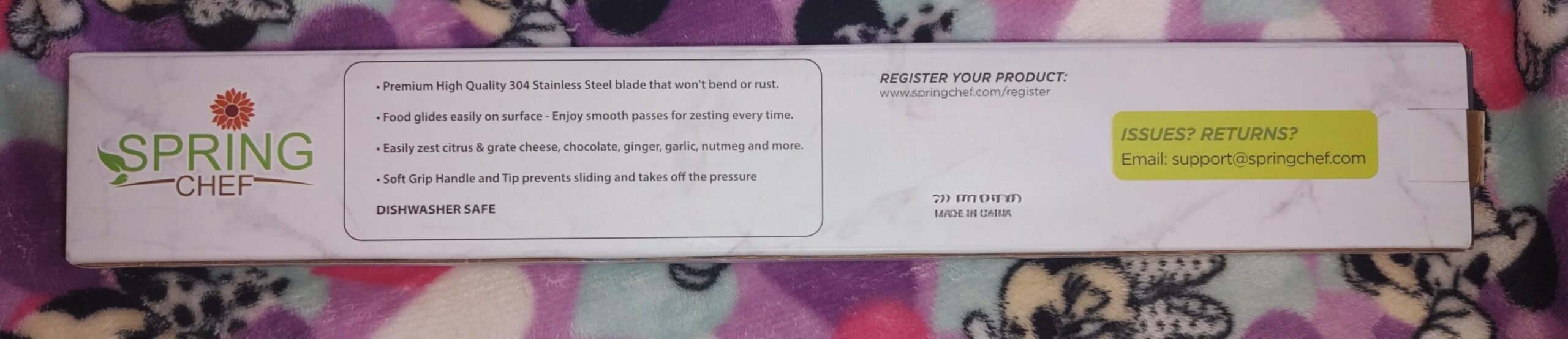 Spring Chef Stainless Steel Lemon Zester Grater with Handle - Garlic, Cheese, Parmesan, Nutmeg, Lime, Ginger Grater - Heavy Duty Kitchen Tool - Citrus Zester with Blade Cover - Fine Shred - Black customer photo 2