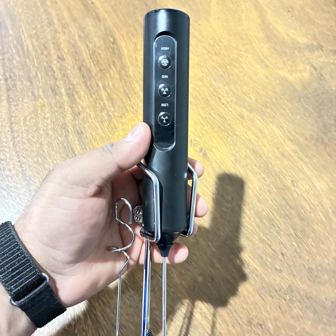 6-in-1 Electric Milk Frother and Steamer with Detachable Cups, Automatic Cold and Warm Foam Maker for Lattes/Cappuccinos/Hot Chocolate, Dishwasher Safe Black customer photo 2