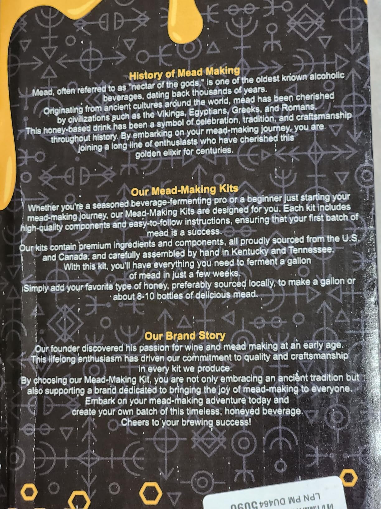 Ultimate Honey Mead Making Kit with Yeast and Starter Home Brew Accessories, Reusable, Step-by-Step Brewing Process, 1 Gallon, Made in the USA customer photo 1