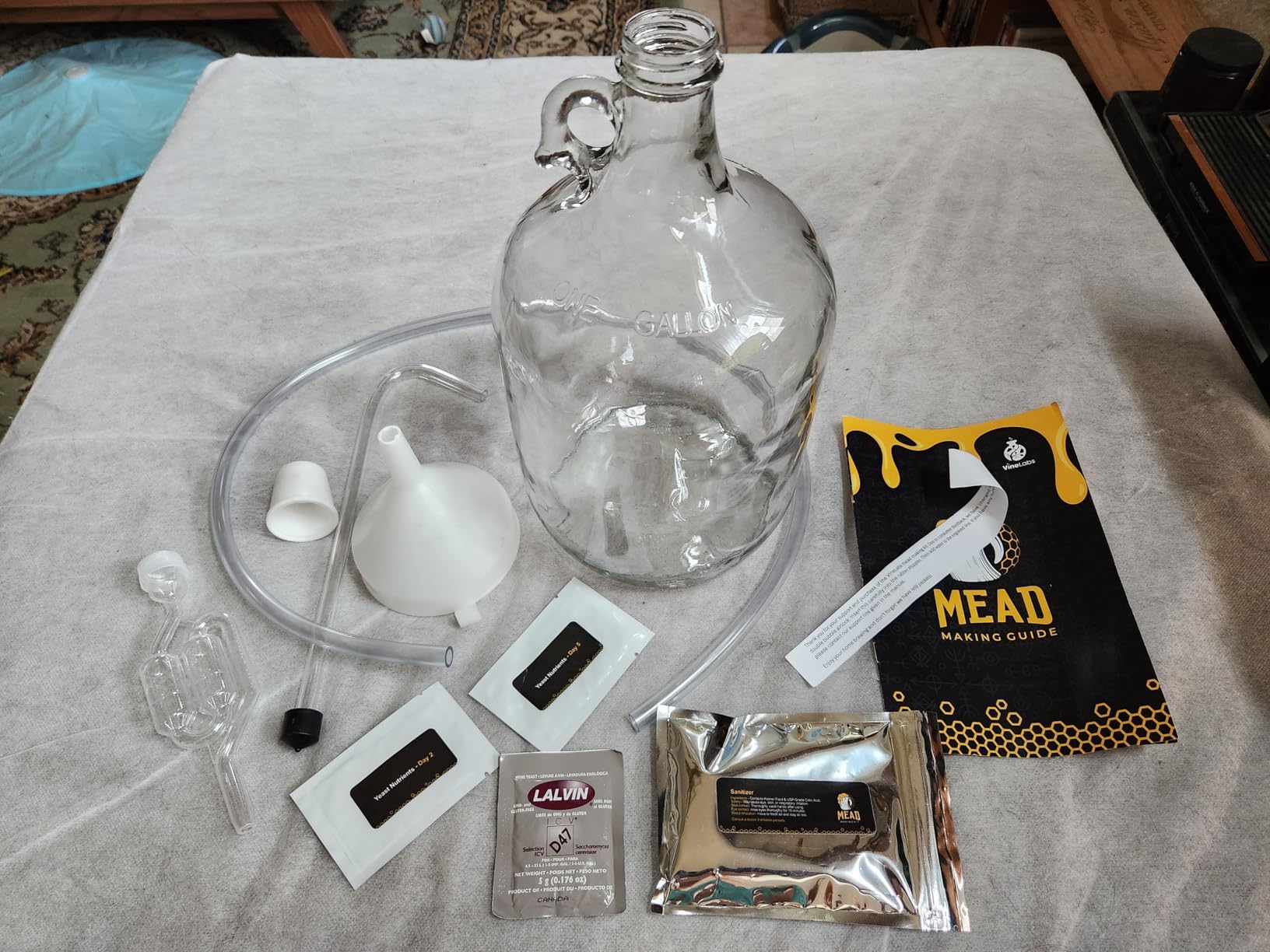 Ultimate Honey Mead Making Kit with Yeast and Starter Home Brew Accessories, Reusable, Step-by-Step Brewing Process, 1 Gallon, Made in the USA customer photo 2
