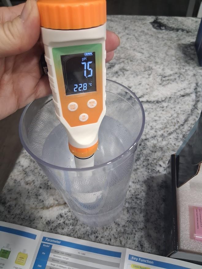 Food pH Meter Digital pH Tester for Food Fermentation Canning Cooking - Accurate pH Meter for Sourdough Bread, Cheese, Hot Sauce, Yogurt - Smart Water Resistant Food customer photo 1