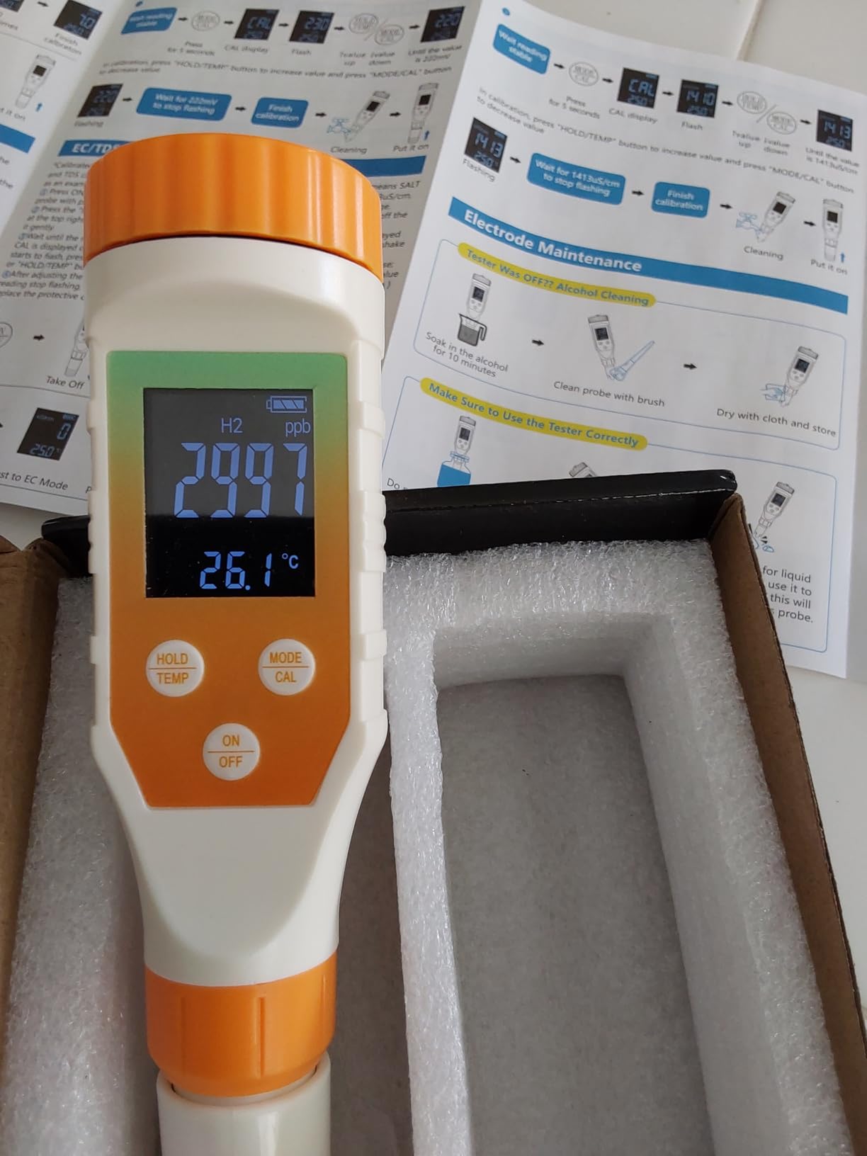 Food pH Meter Digital pH Tester for Food Fermentation Canning Cooking - Accurate pH Meter for Sourdough Bread, Cheese, Hot Sauce, Yogurt - Smart Water Resistant Food customer photo 2