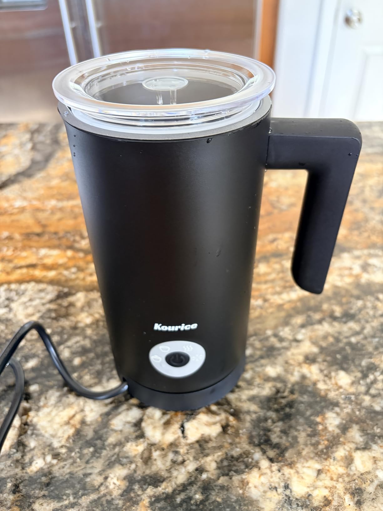 Milk Frother Electric, 4-in-1 Milk Frother and Steamer for Latte, Cappuccino, Hot & Cold Milk Froth Maker, Automatic Milk Steamer and Frother, Quiet One-Touch Operation, Easy to Clean customer photo 2