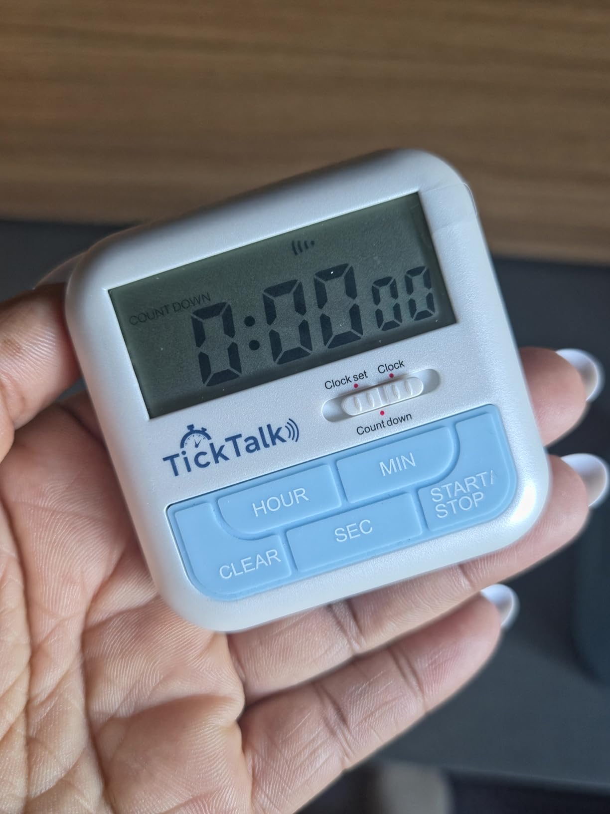 Talking Timer for Kids, Visual Timer for Kids Alternative, & Digital Clock Voice Countdown Announcements Every Hour/10 Min/1 Min | Cooking, Adults, Workouts, Classroom, lab, ADHD, Time Management customer photo 1