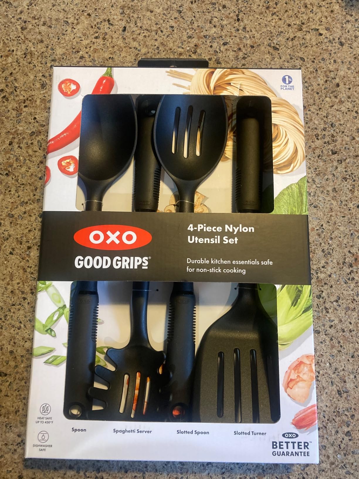OXO Good Grips 4-Piece Nylon Utensil Set - Oat, Non Toxic Cooking Utensils customer photo 1