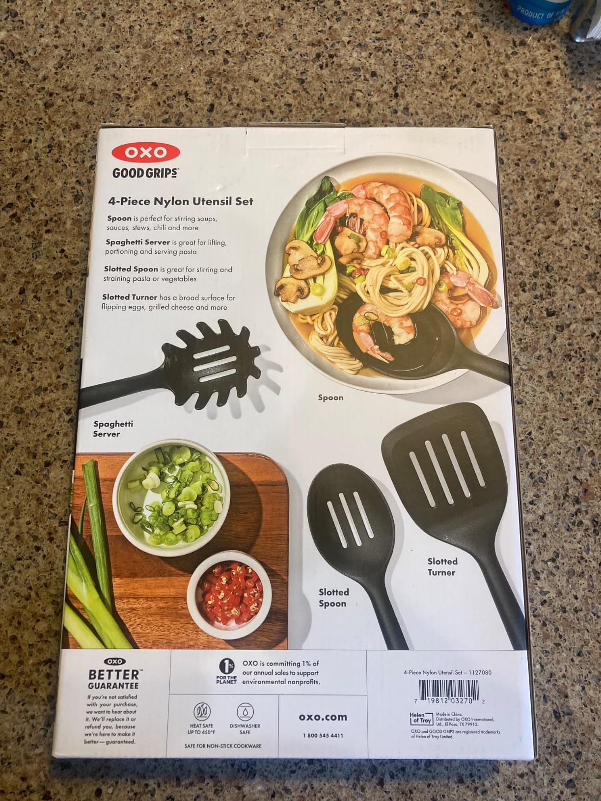 OXO Good Grips 4-Piece Nylon Utensil Set - Oat, Non Toxic Cooking Utensils customer photo 2