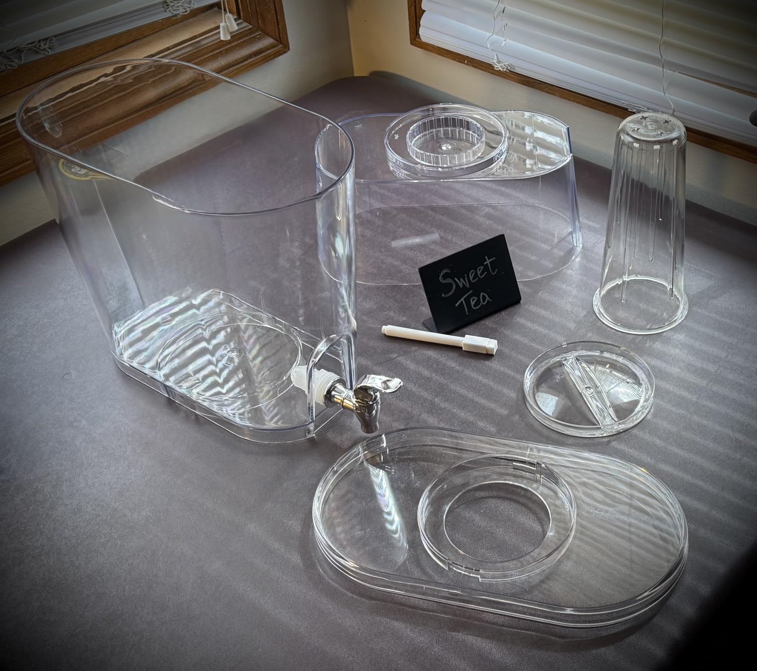 Lifewit 2 Gallon Drink Dispenser for Parties 2 Pcs, Large Plastic Beverage Container for Juice/Tea/Soda with Stand & Ice Core customer photo 2