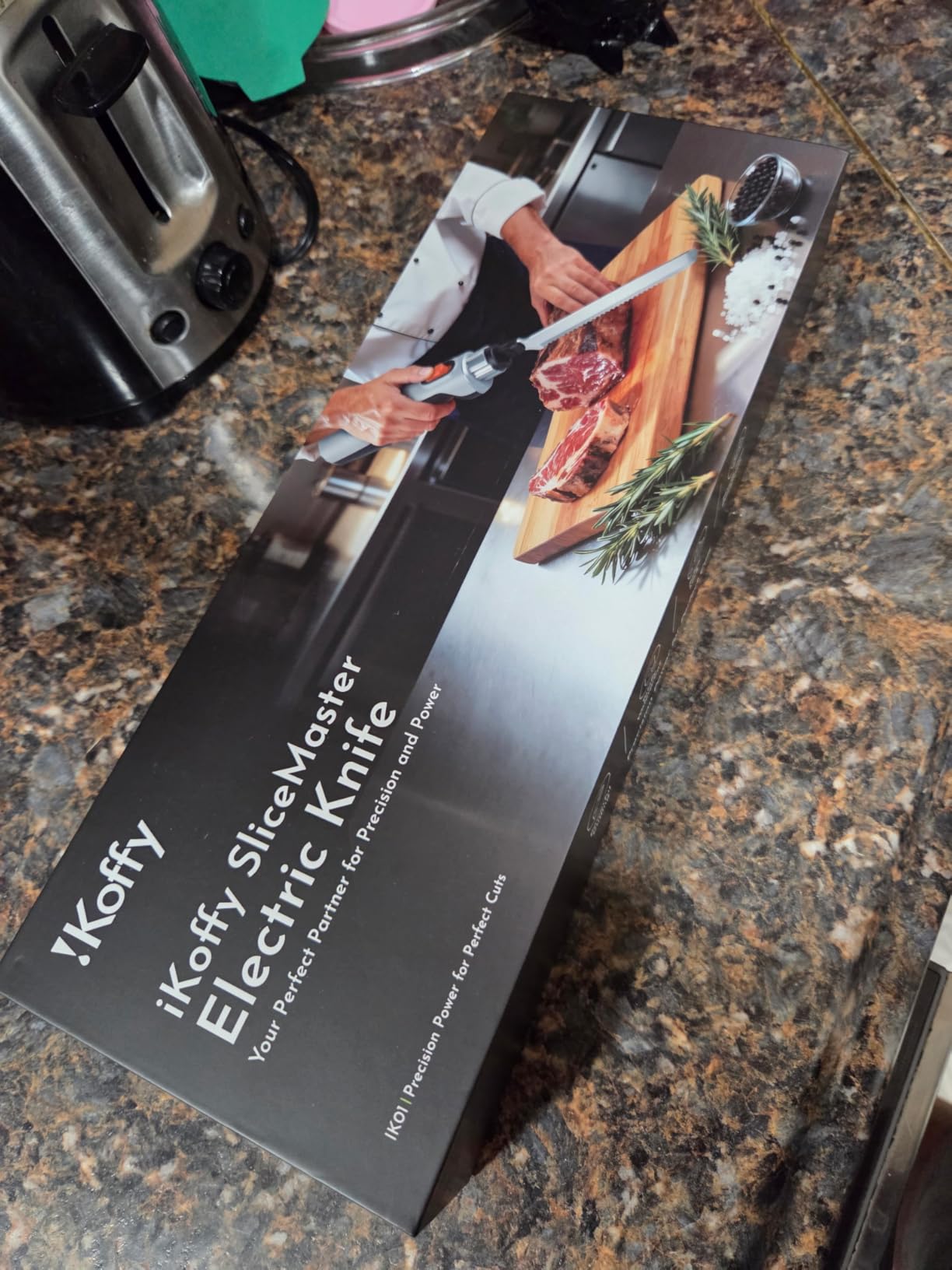 SliceMaster Cordless Electric Knife, 45W High-Torque Motor, 9.3