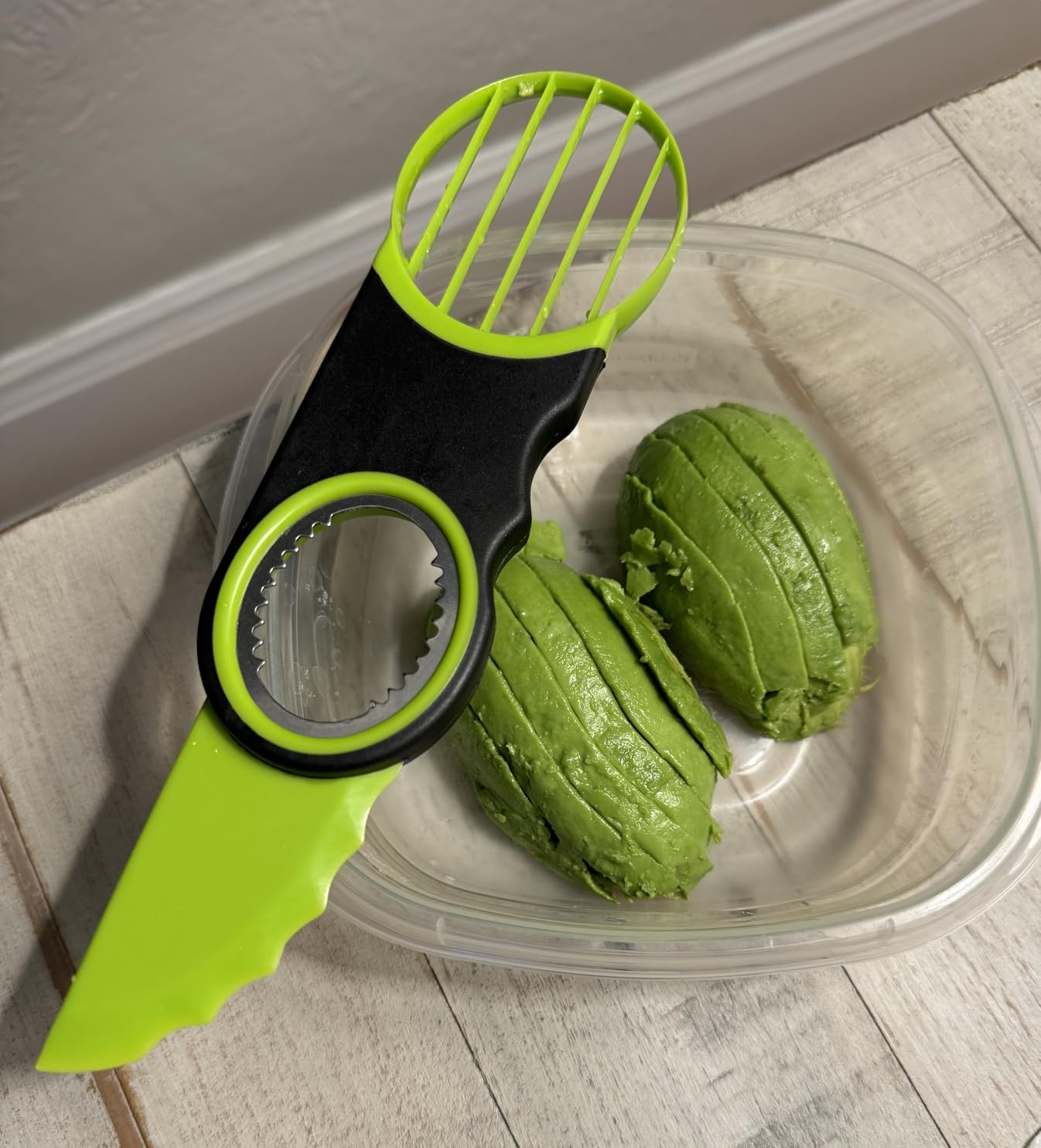 3 in 1 Avocado slicer,dishwasher safe(Green) customer photo 1