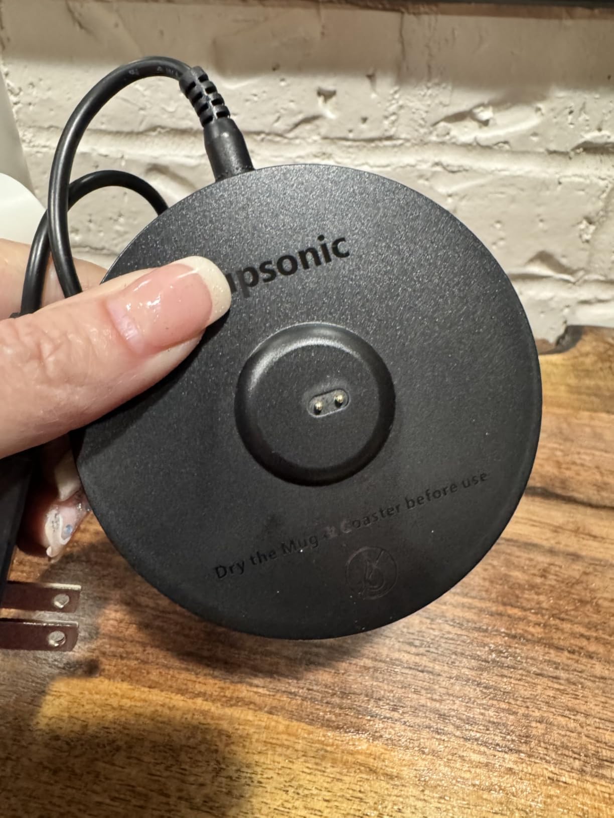 Supsonic - Smart Heated Coffee Mug, 20oz Rechargeable Self Heating Mug, Electric Temperature Control Coffee Cup for Beverage, Coffee at Home & Outdoor, Heated Coffee Mug Gifts for Men Women | S3 customer photo 2