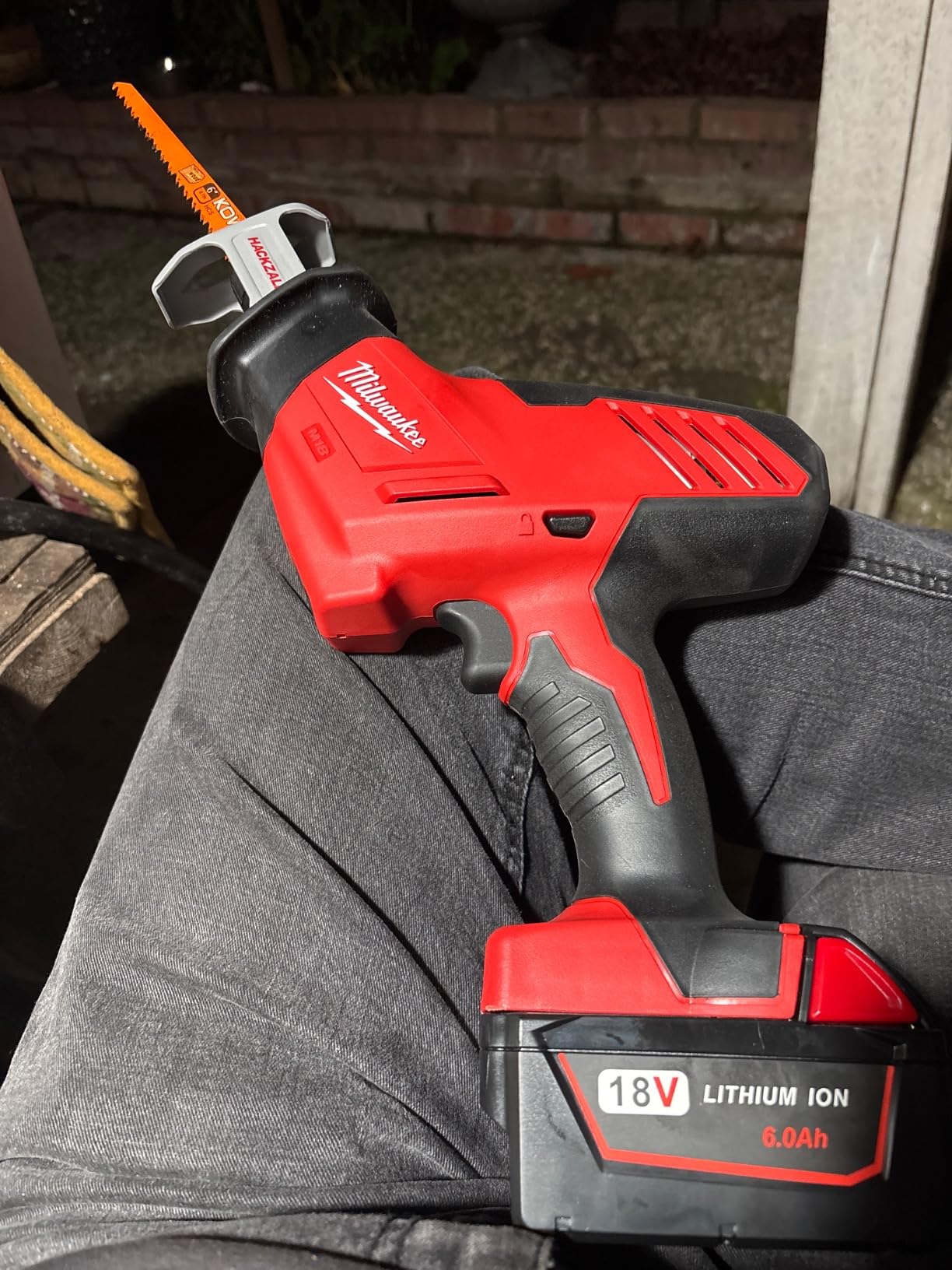 Milwaukee 2625-20 M18 18-Volt Lithium-Ion Cordless Hackzall Reciprocating Saw, Bare Tool customer photo 2