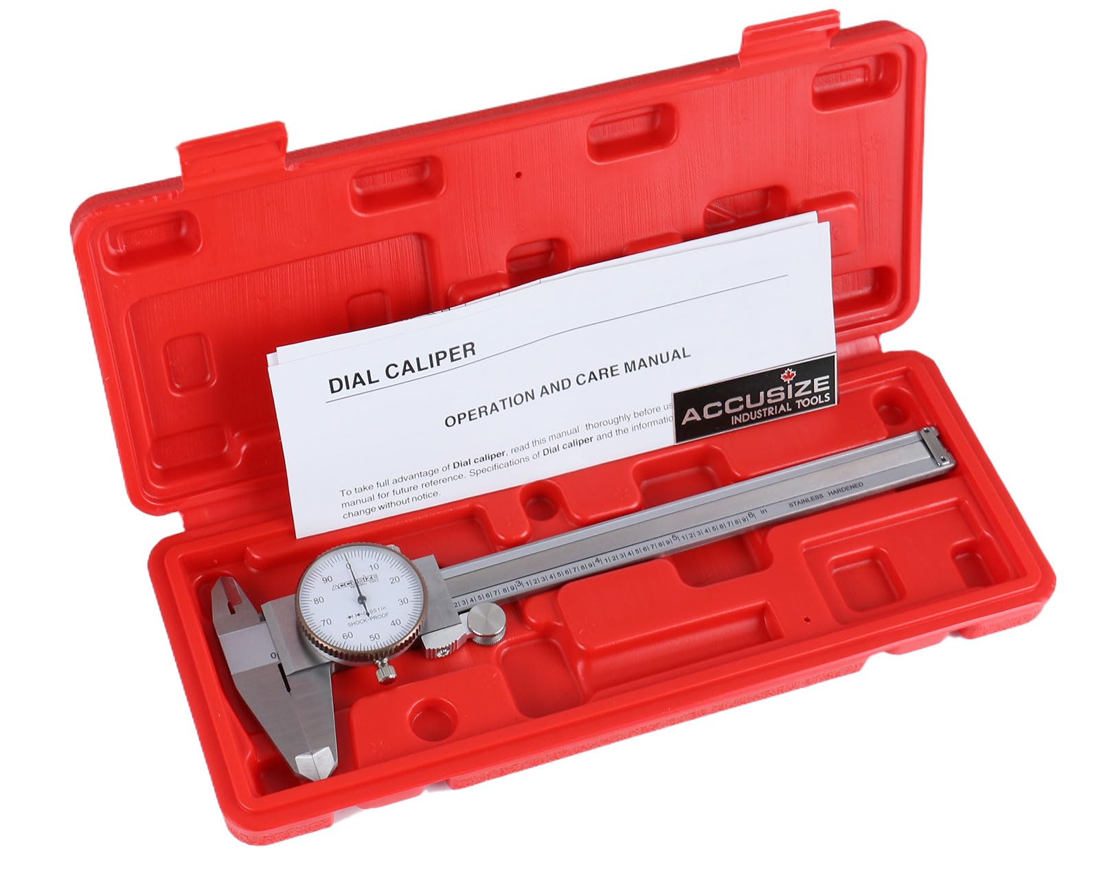 Accusize 0-6 inch by 0.001 inch Precision Dial Caliper, Stainless Steel, in Fitted Box, P920-S216 customer photo 1