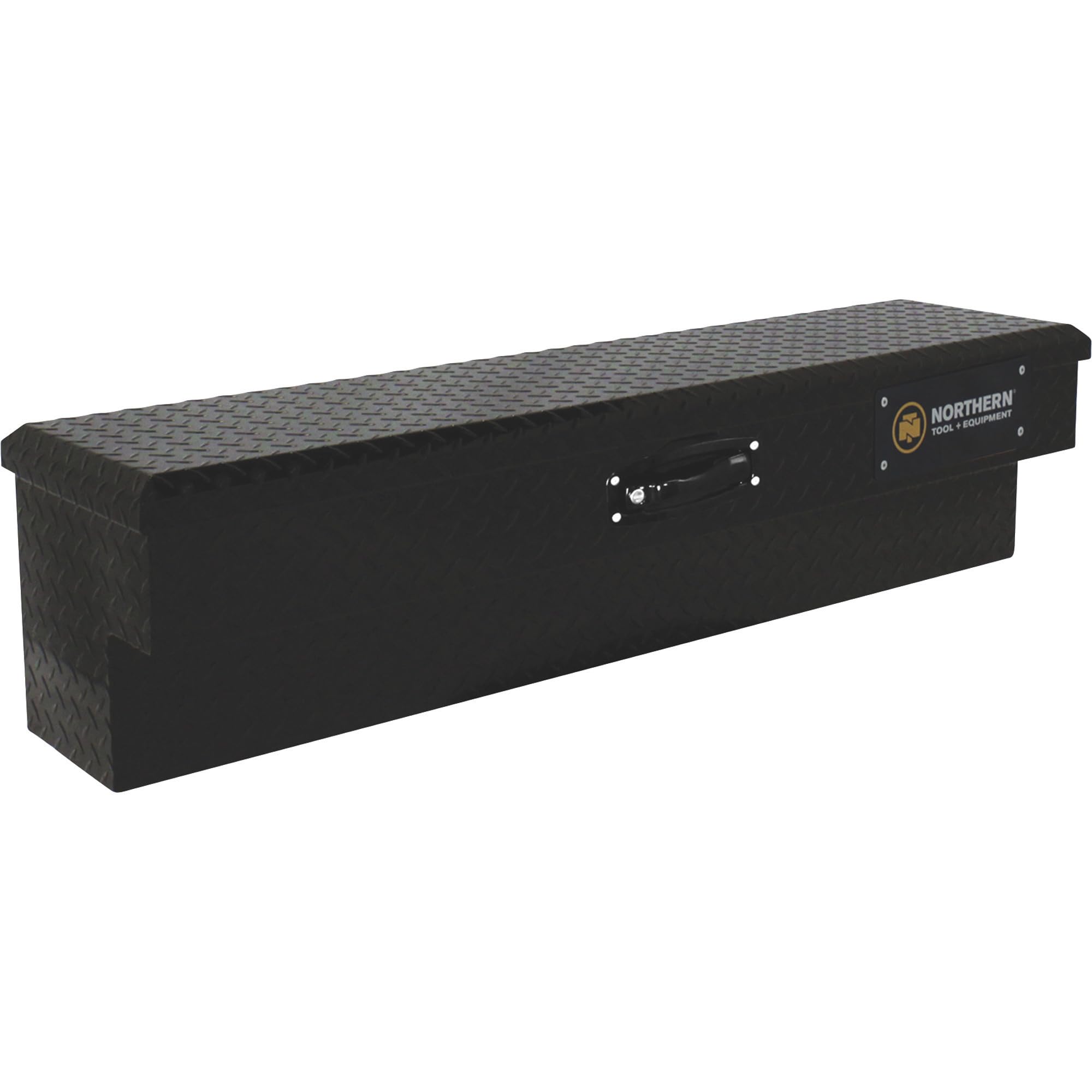 Northern Tool Side-Mount Truck Tool Box - Aluminum, Matte Black, Pull Handle Latch, 48in. x 11.5in. x 11in. Model Number 36212761 customer photo 1