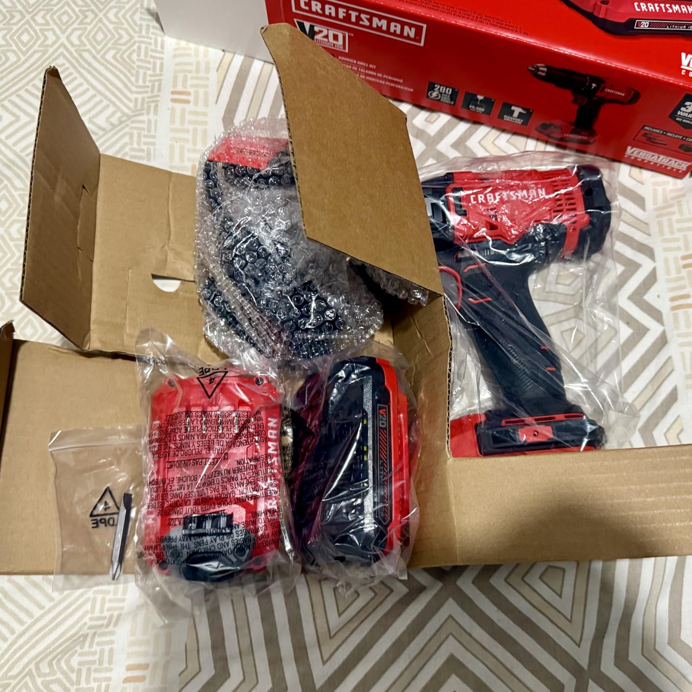 CRAFTSMAN V20 Cordless Hammer Drill Kit, 1/2 inch, 2 Batteries and Charger Included (CMCD711C2) customer photo 1