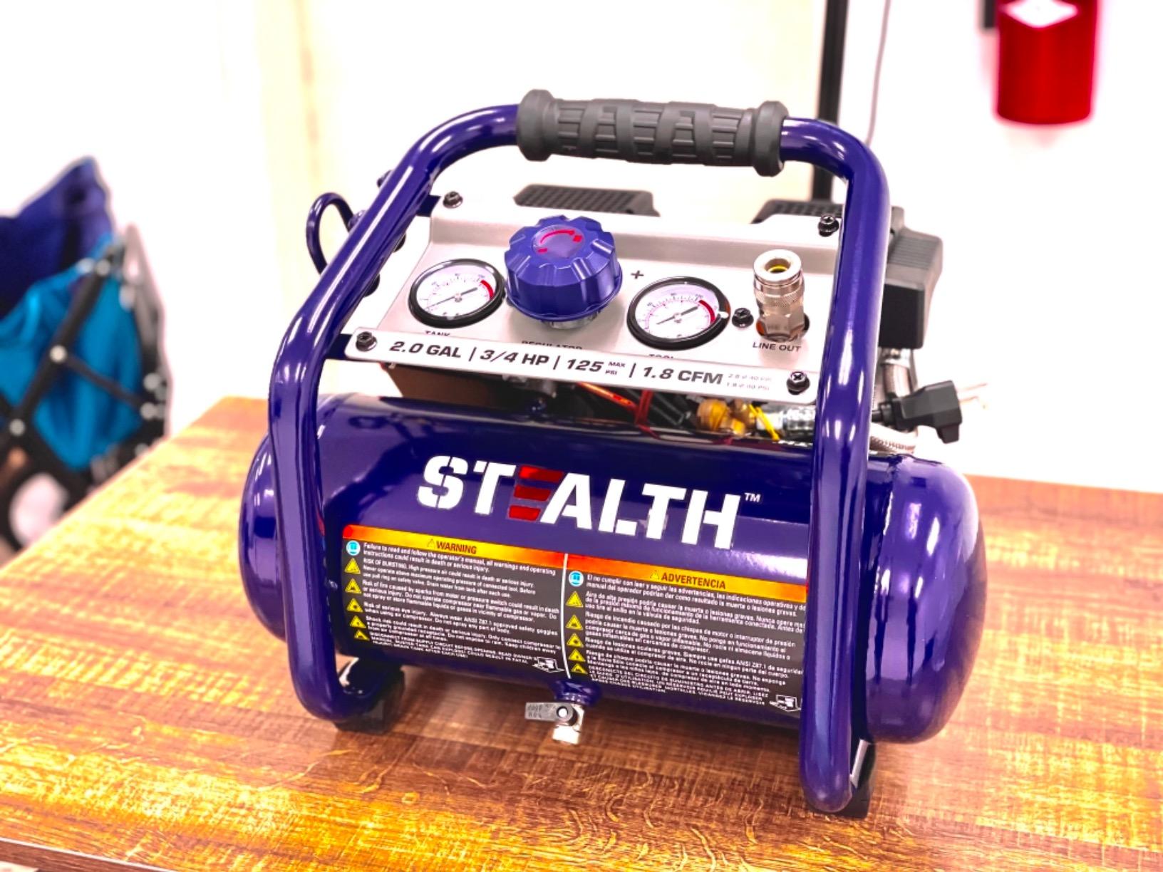 Stealth Air Compressor 2 Gallon, 3/4 HP Oil-Free, Less than 60dB Ultra Quiet customer photo 1