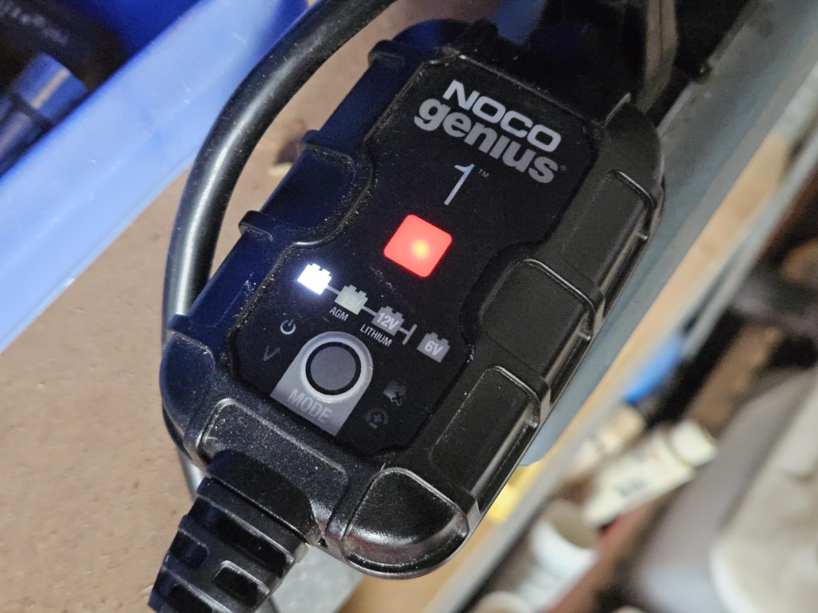 NOCO GENIUS1: 1A 6V/12V Smart Battery Charger - Automatic Maintainer, Trickle Charger & Desulfator with Overcharge Protection & Temperature Compensation - for Lead-Acid & Lithium Batteries customer photo 2